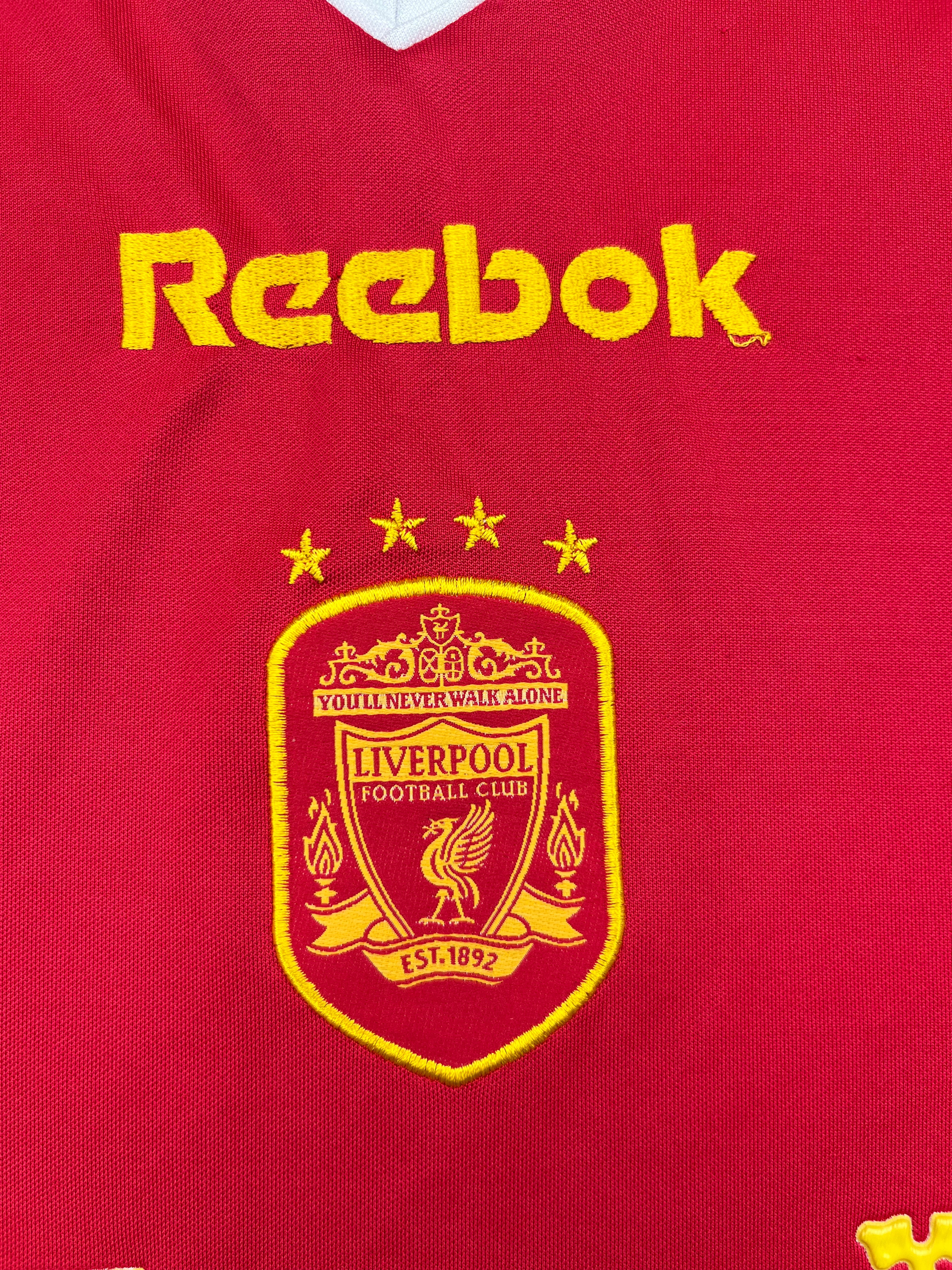 2001/03 Liverpool European Home Shirt (M) 9/10