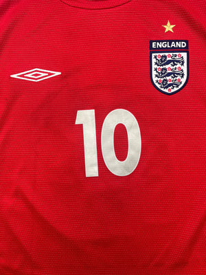 2004/06 England Away Shirt Owen #10 (M) 8/10