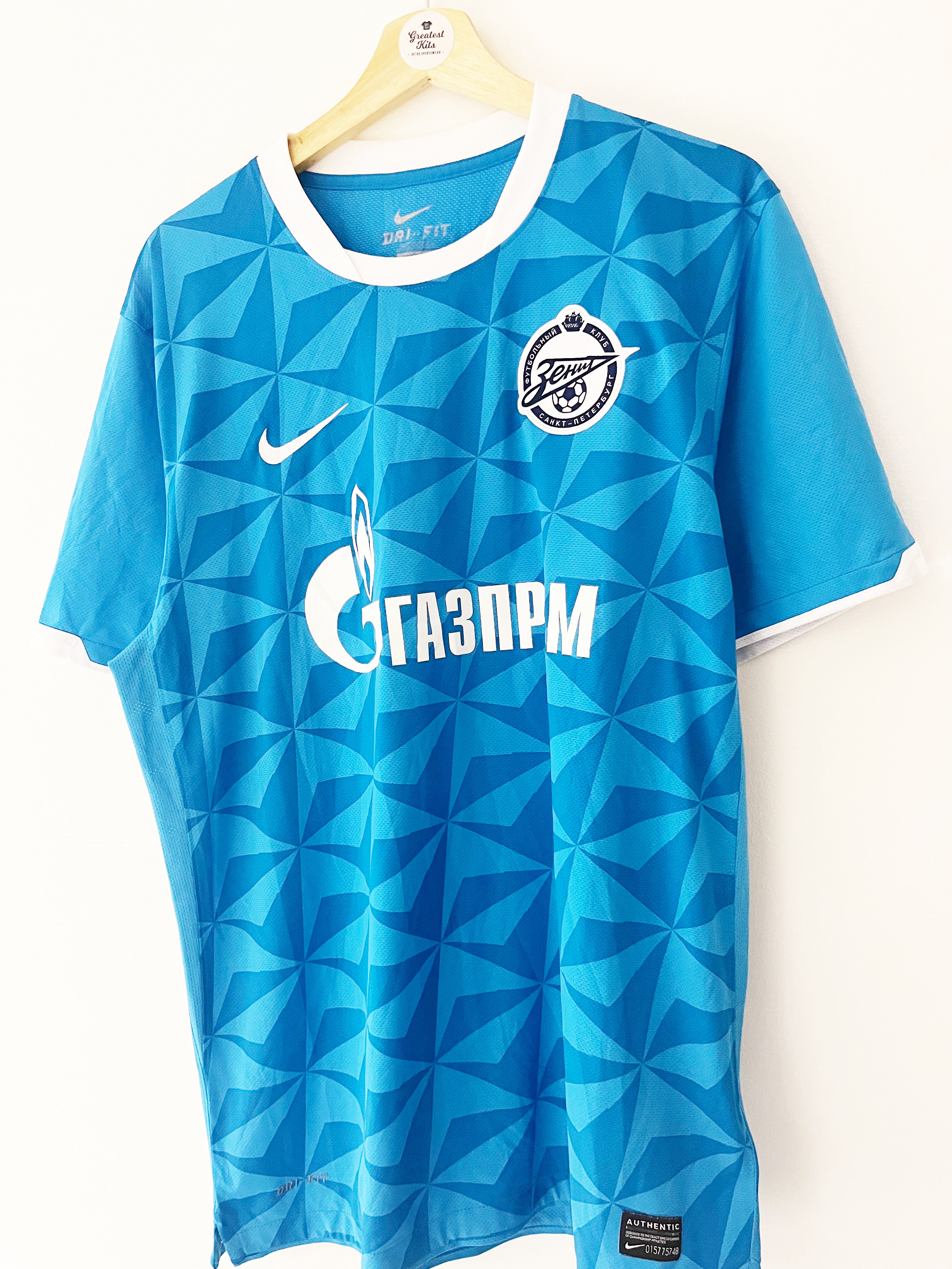 2011/12 Zenit St Petersburg Home Shirt (L) 9/10