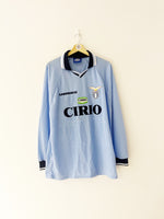 1997/98 Lazio *Player Spec* Home L/S Shirt Mancini #10 (L) 9.5/10