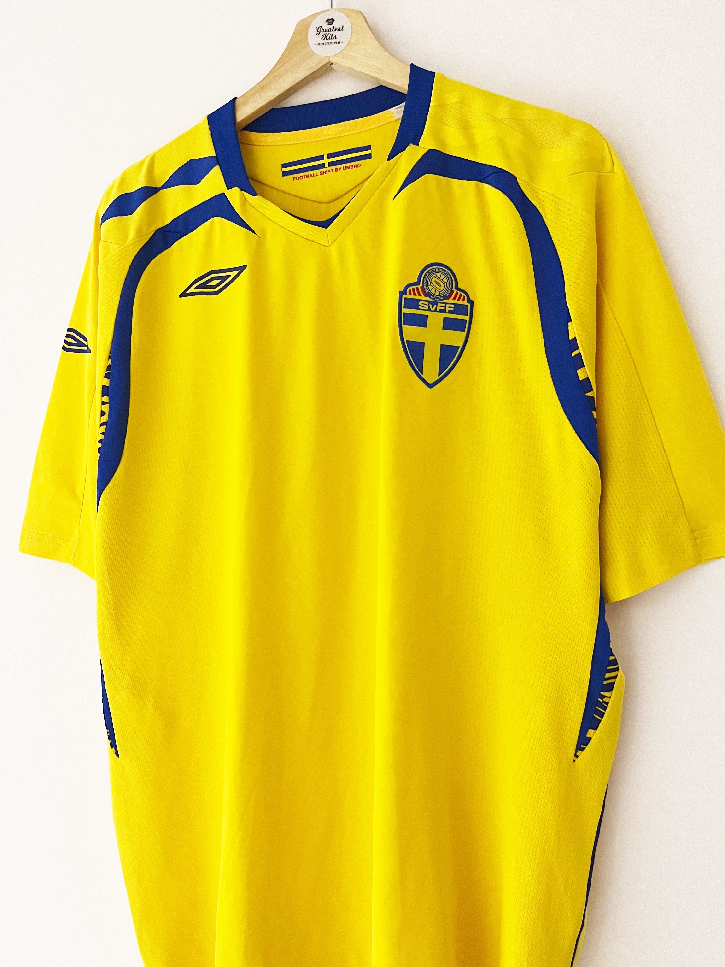2007/09 Sweden Home Shirt (XL) 9/10