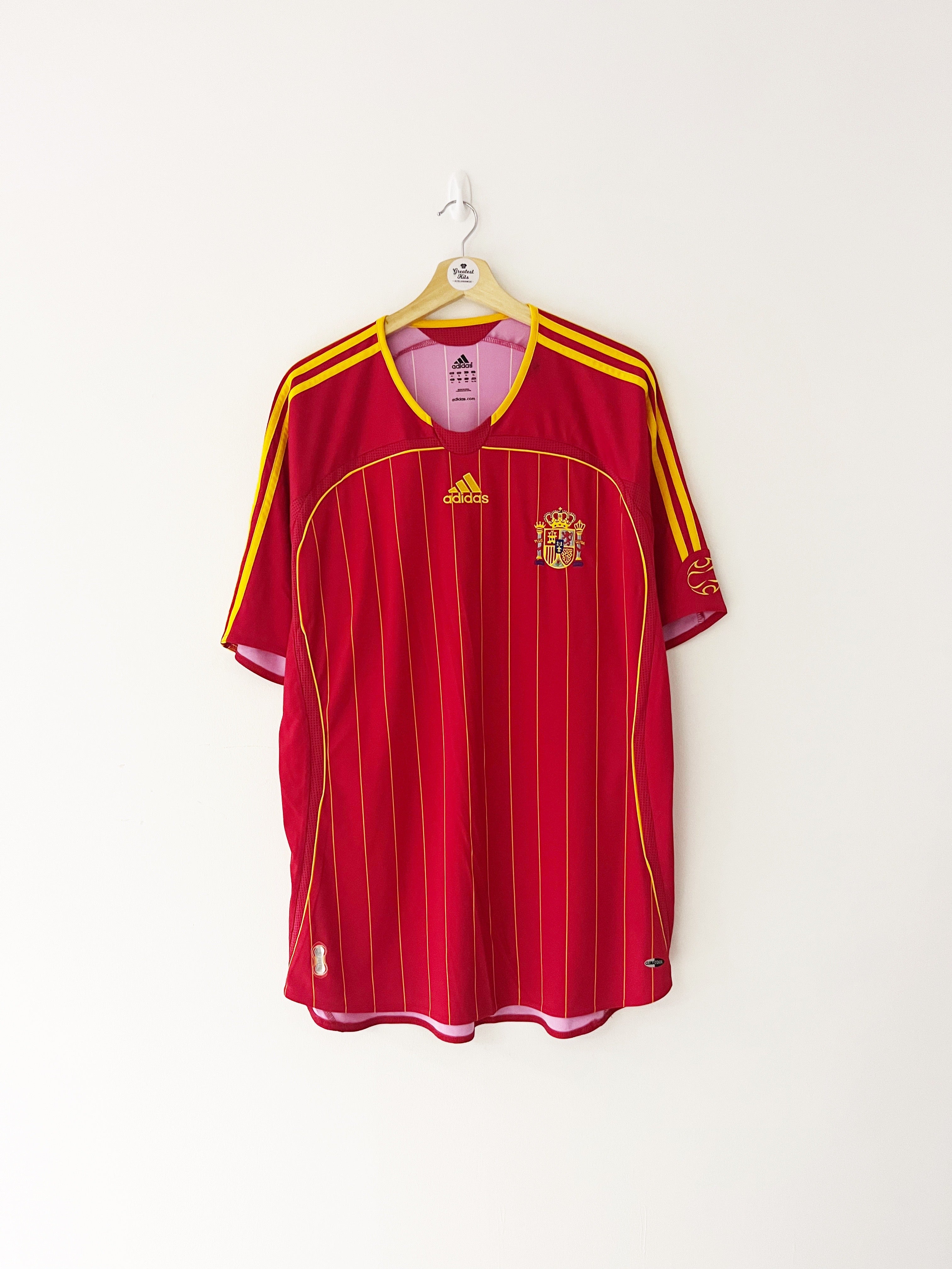 2006/08 Spain Home Shirt (XL) 9/10