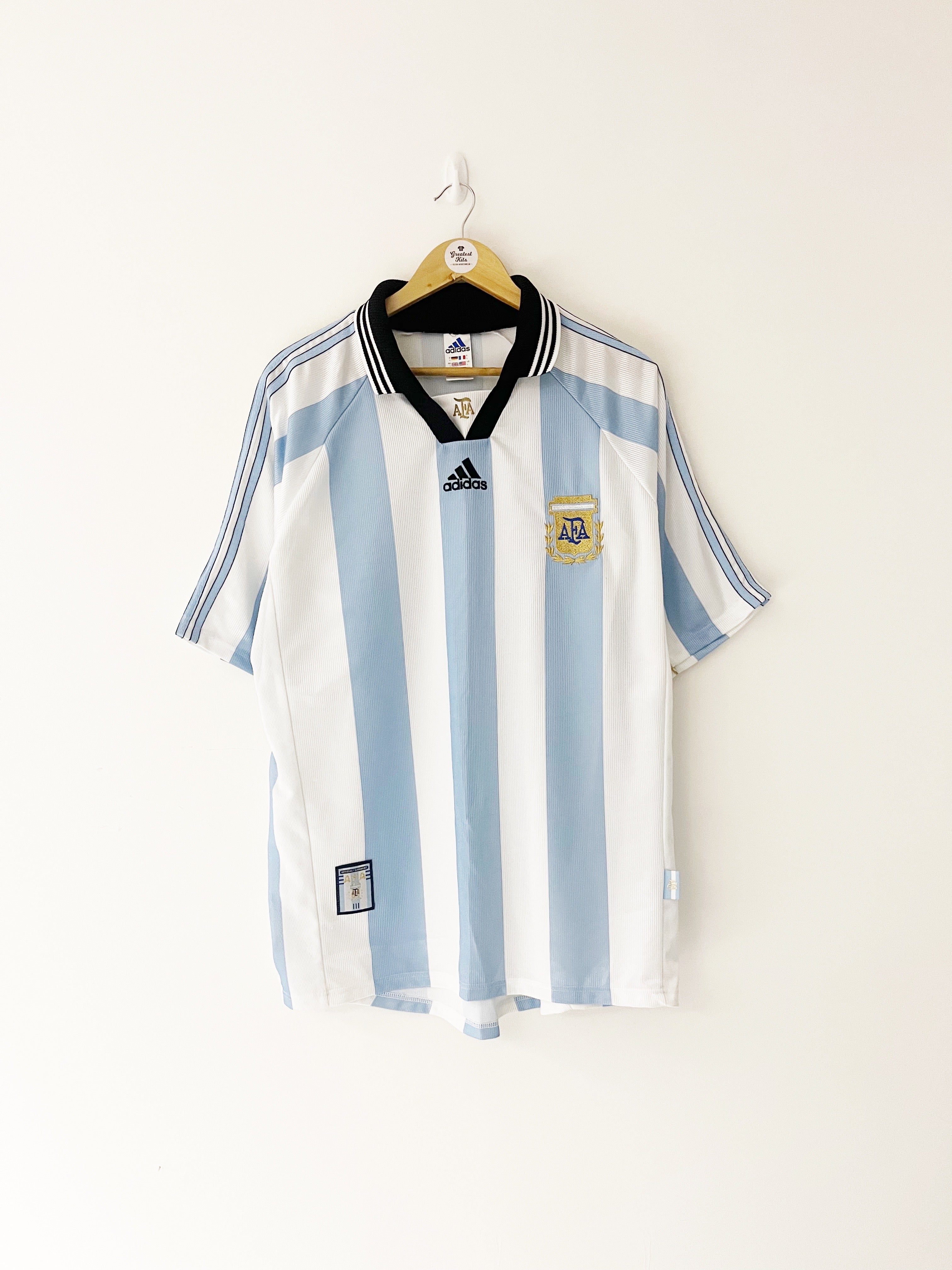 1998/99 Argentina Home Shirt (L) 9/10