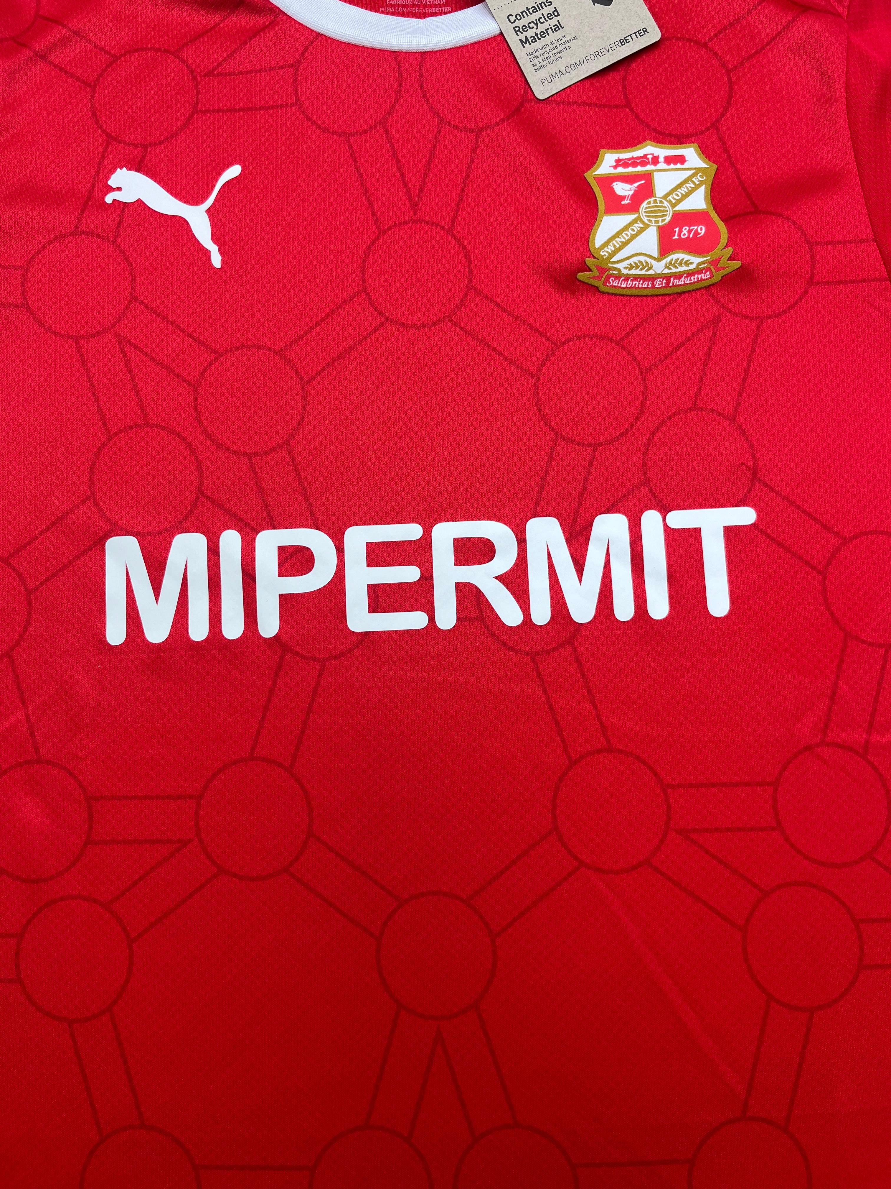 2023/24 Swindon Town Home Shirt (M) BNWT