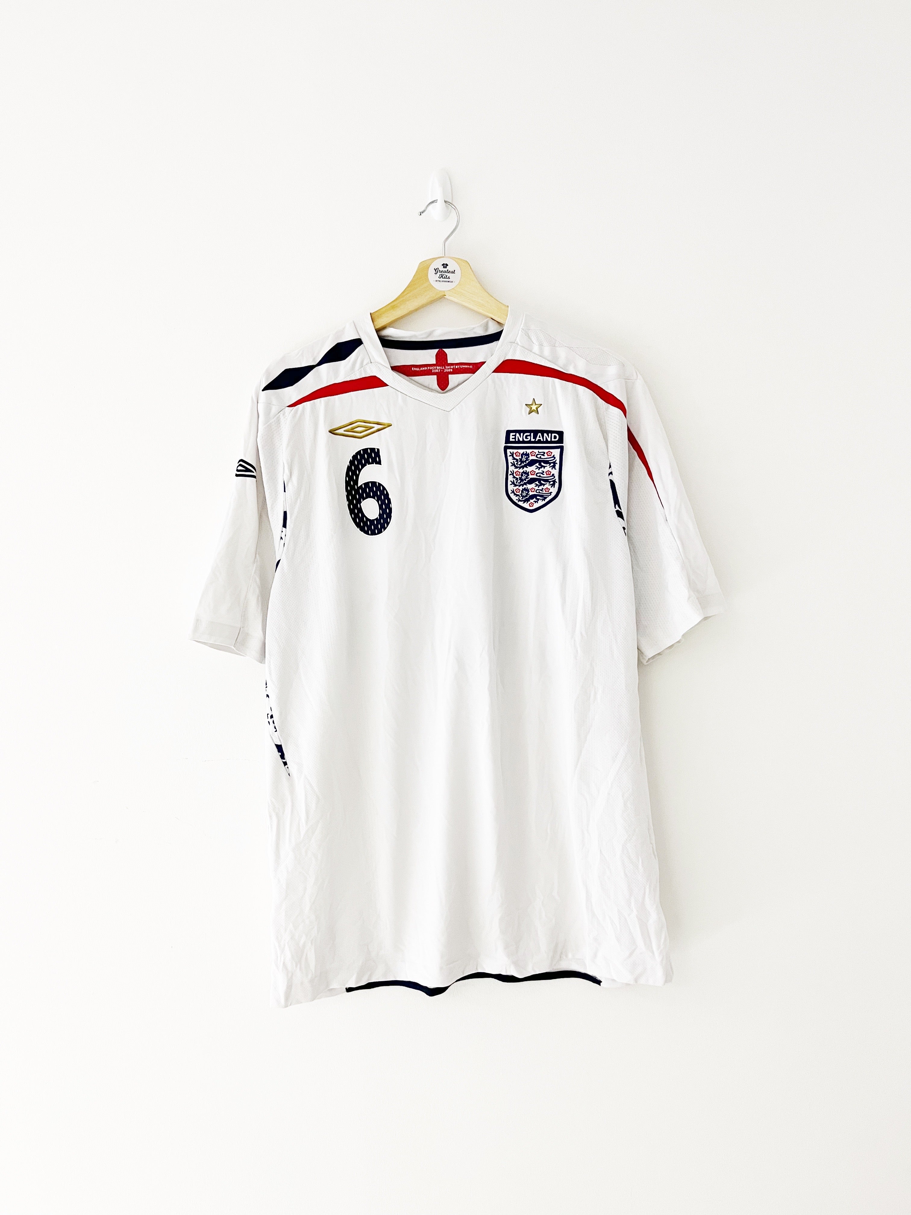 2007/09 England Home Shirt Terry #6 (XL) 7.5/10