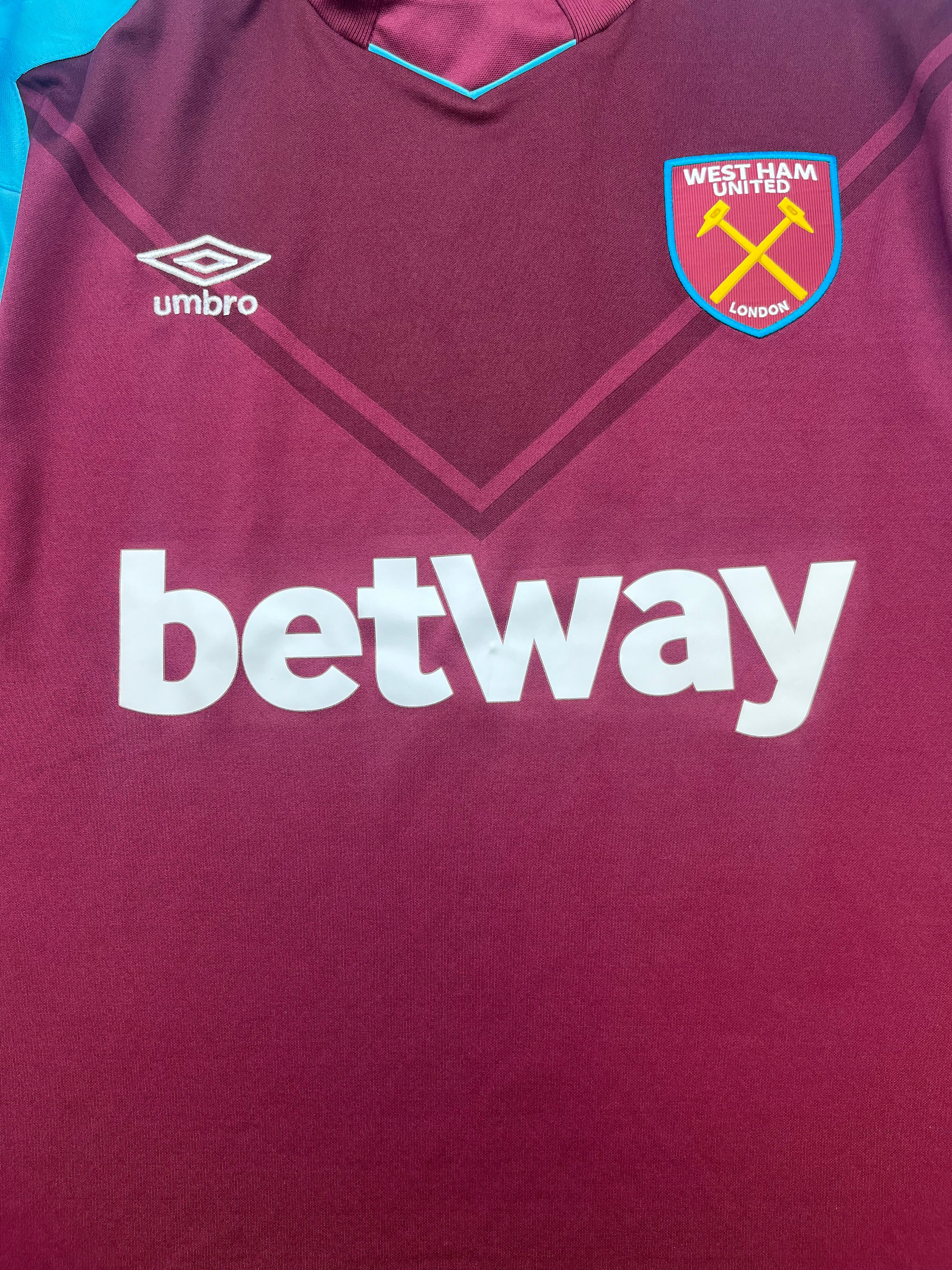 2017/18 West Ham Home Shirt (XL) 9/10