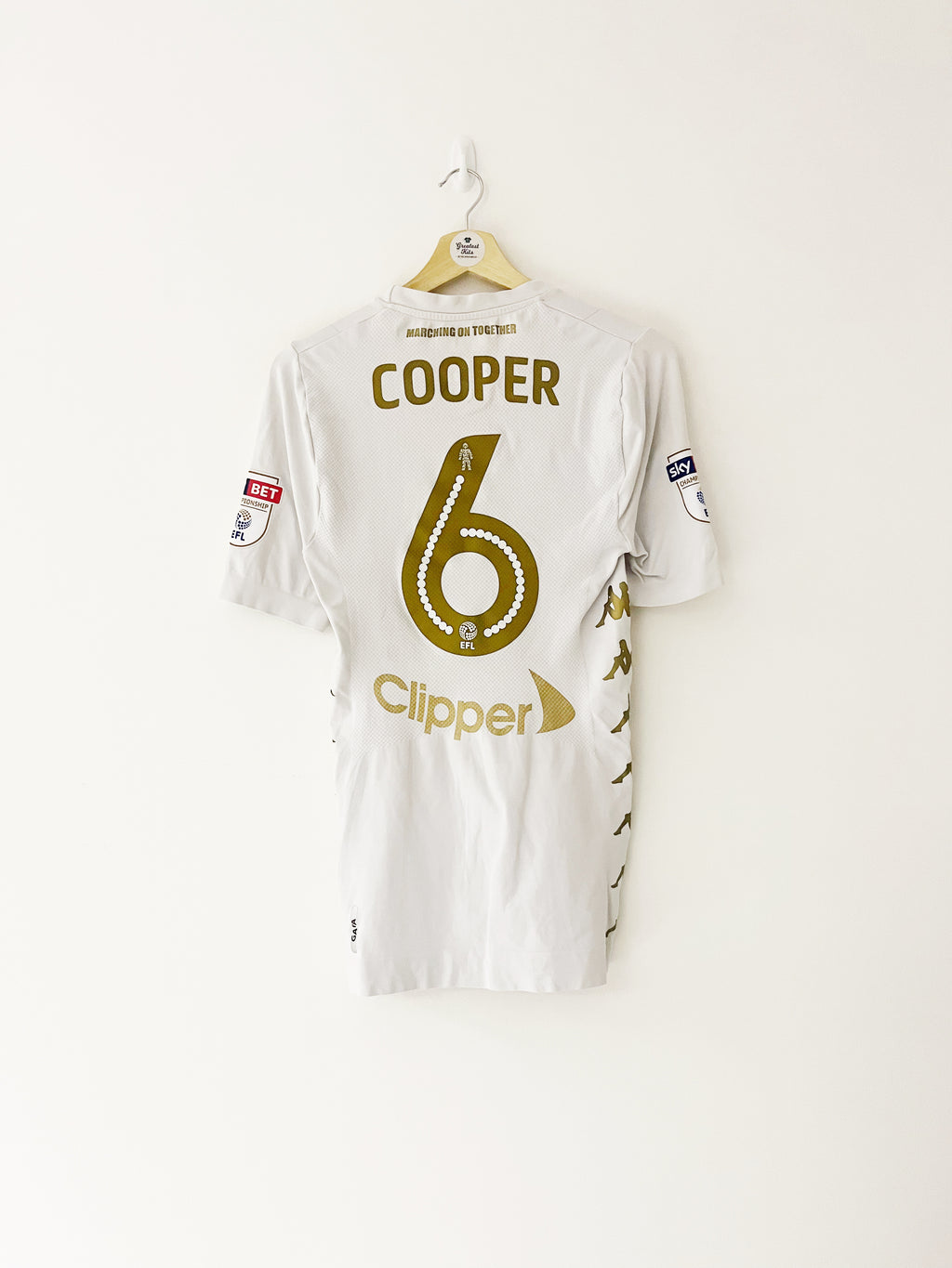 2017/18 Leeds Home Shirt Cooper #6 (L/XL) 7/10