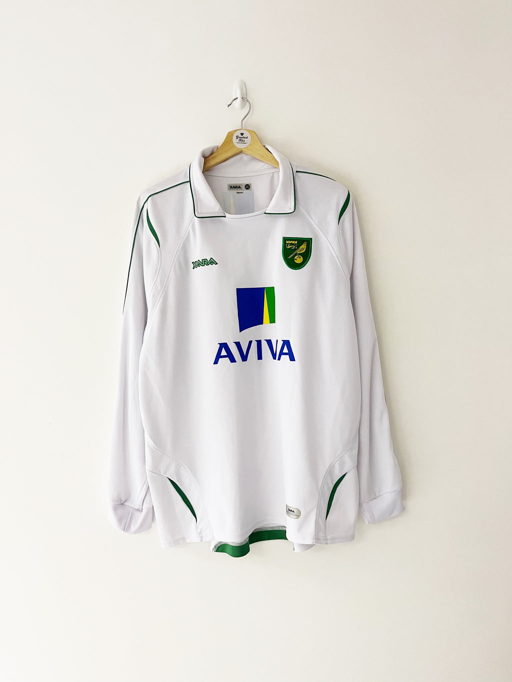 2009/11 Norwich City Away L/S Shirt (XL) 9/10