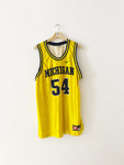 1995-98 Michigan Wolverines Nike Maillot Domicile #54 (L) 8/10