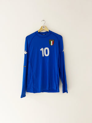 2000/01 Italy Home L/S Shirt Del Piero #10 (L) 9/10