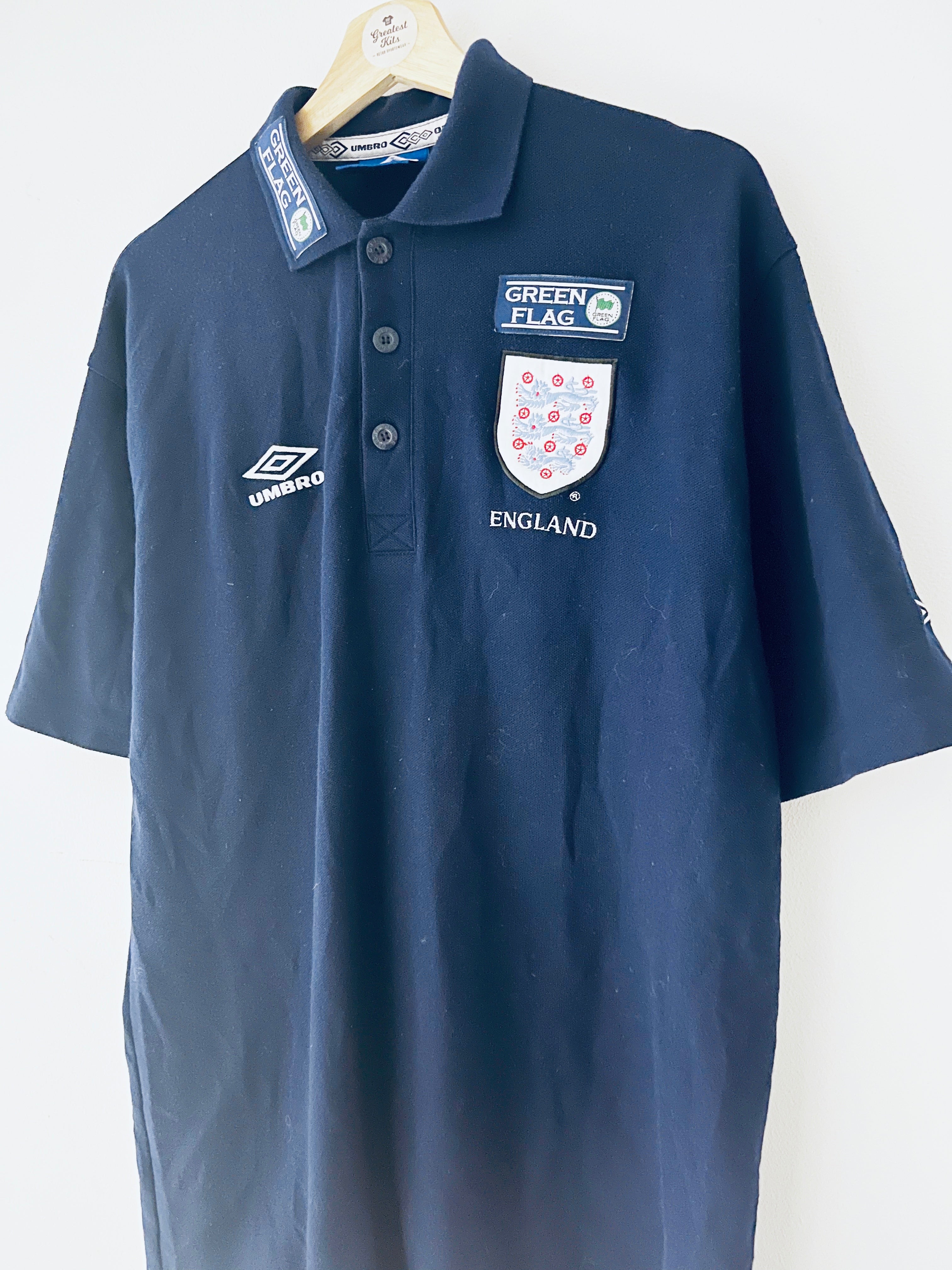 1997/99 England Training Polo Shirt (XL) 9/10