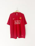 2007/09 Manchester United Home Shirt (XXL) 9/10
