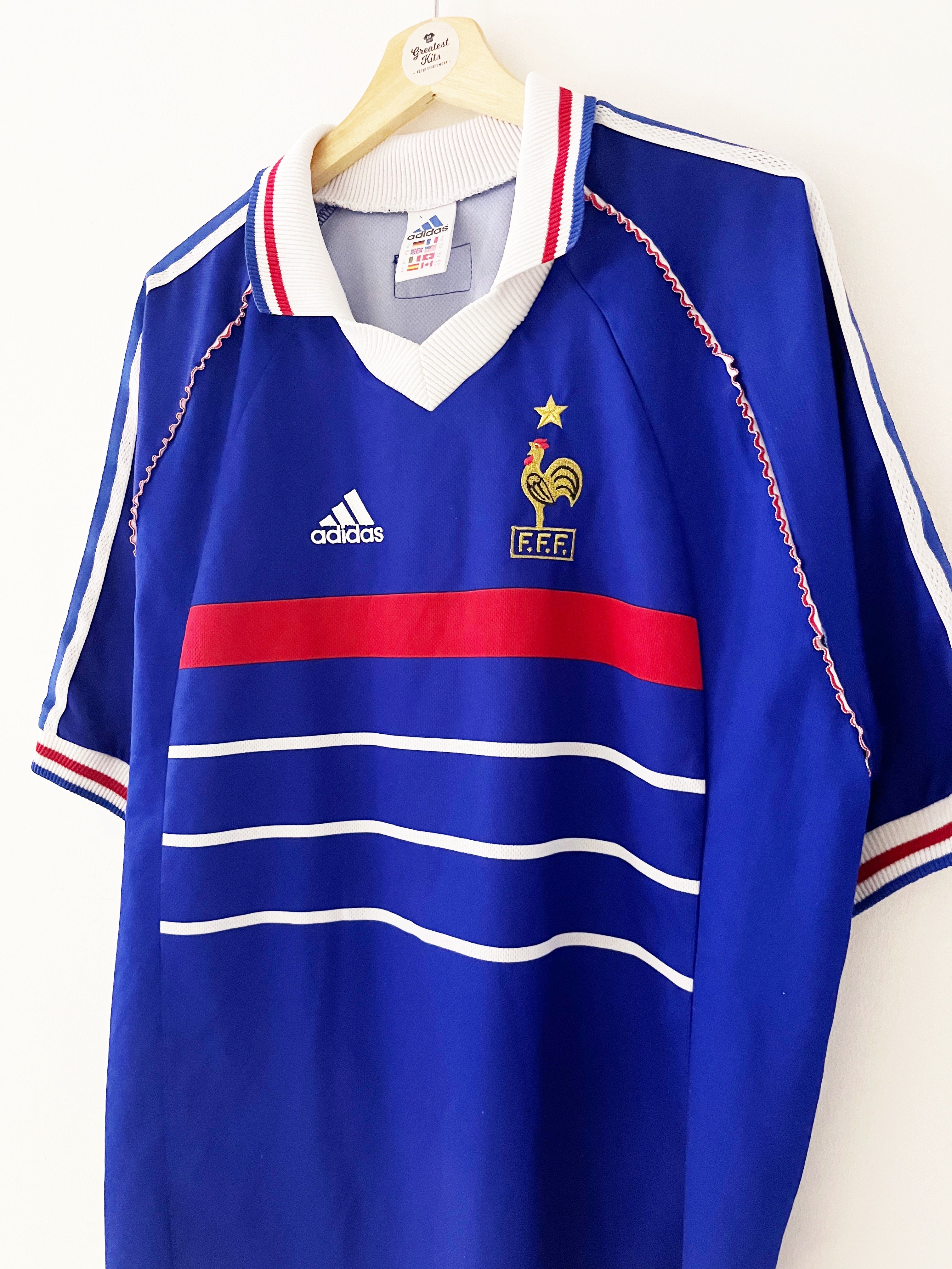 1998 France Home Shirt (XL) 9/10