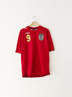 2006/08 England Away Shirt Rooney #9 (M) 8/10