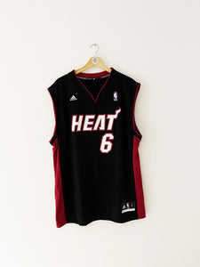 2012-14 Miami Heat Adidas Road Jersey James #6 (L) 9/10