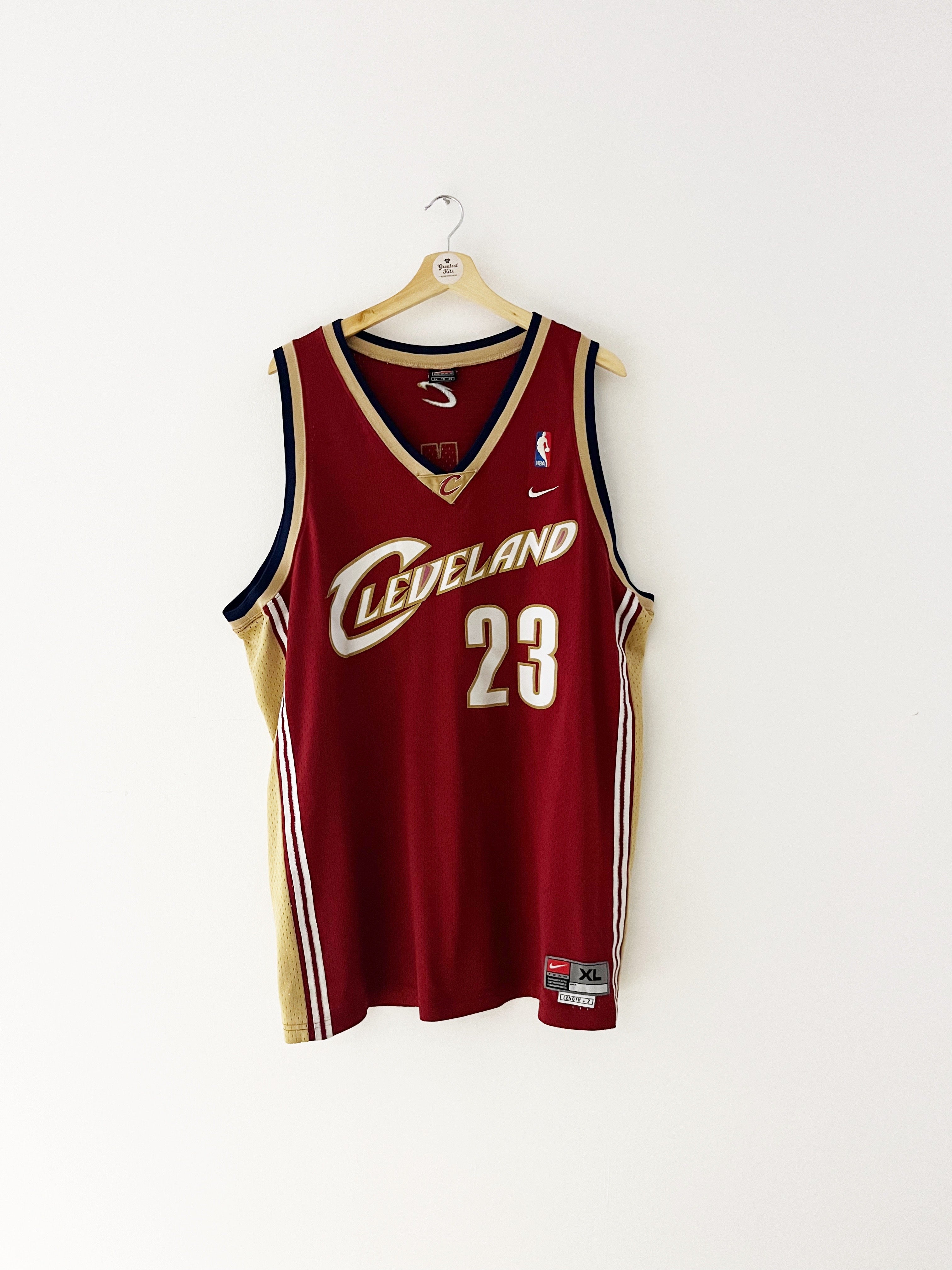2003-10 Cleveland Cavaliers Nike Swingman Road Jersey James #23 (XL) 9/10