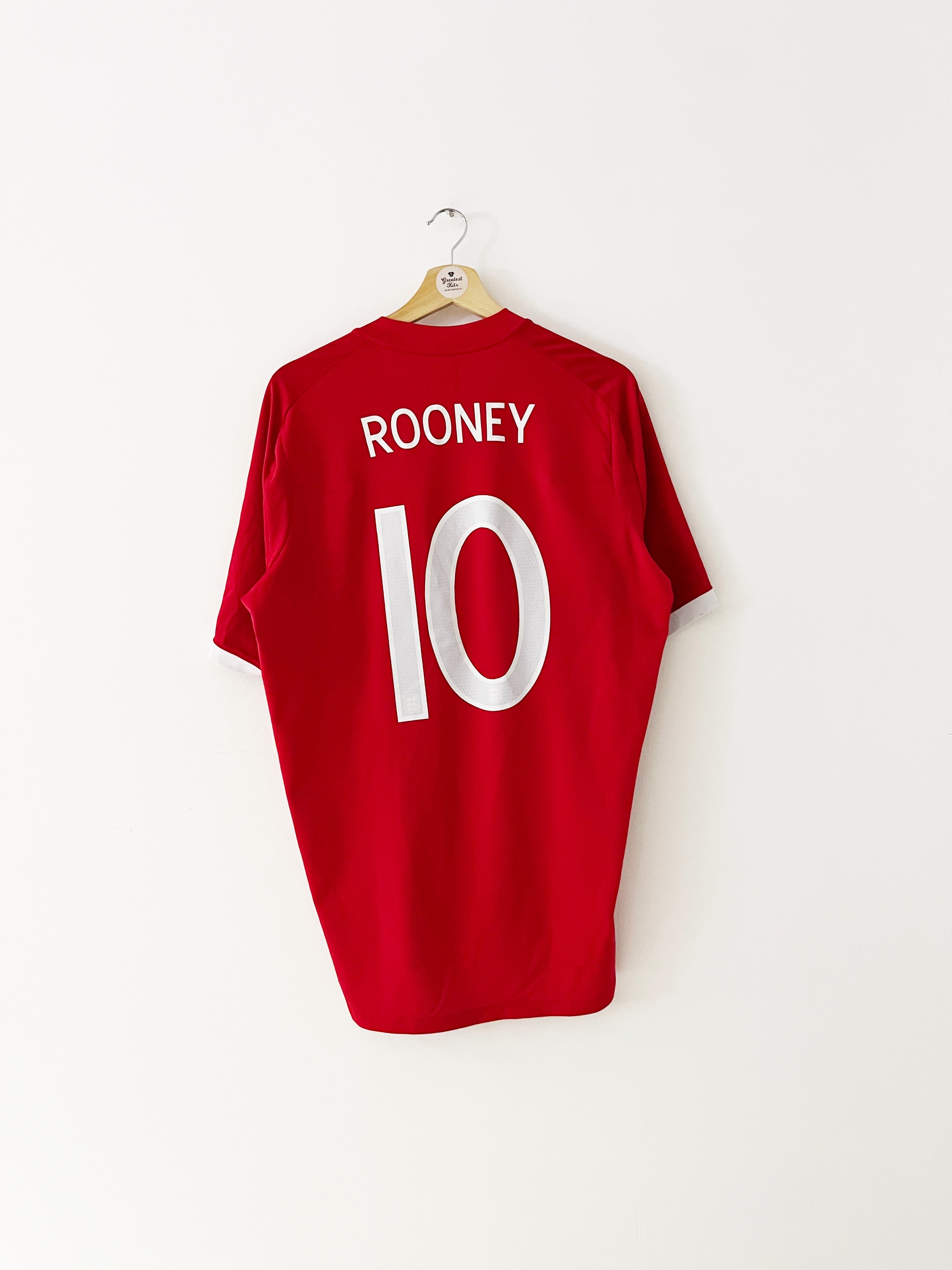 2010/11 England Away Shirt Rooney #10 (XL) 9/10