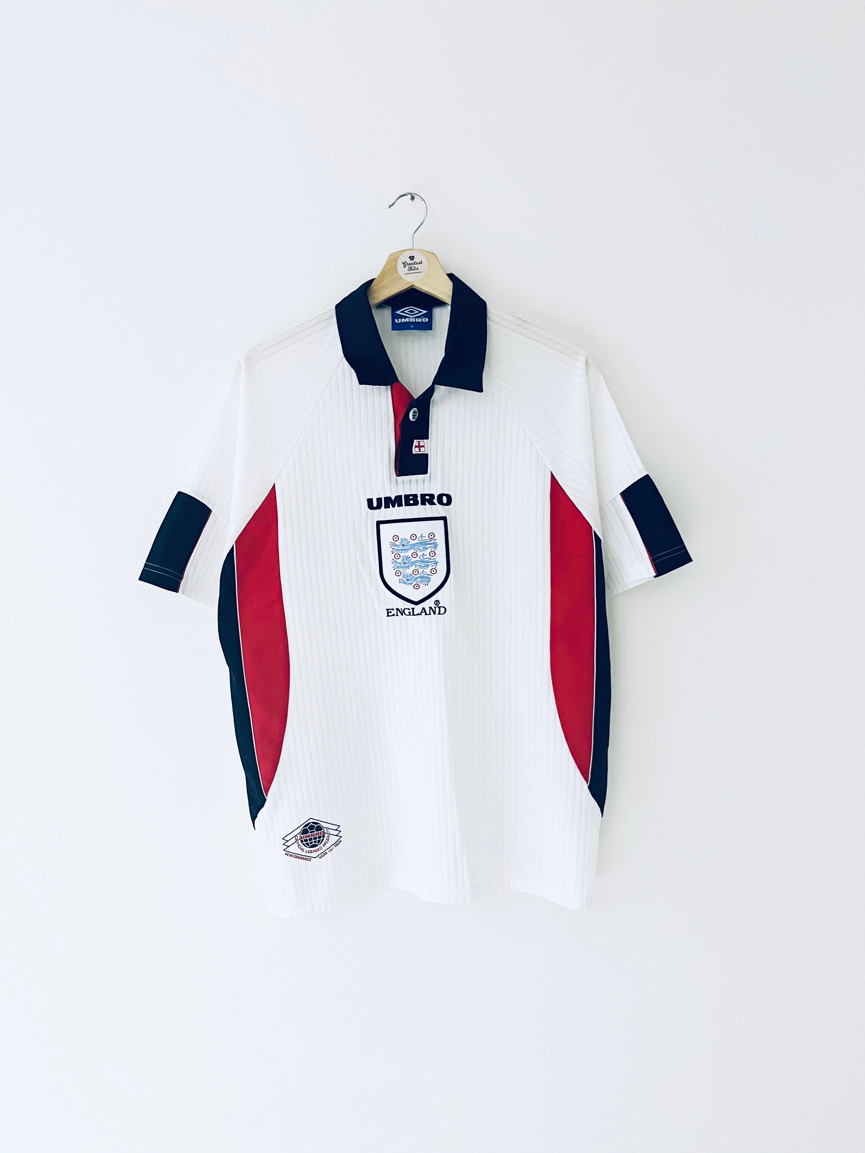 1997/99 England Home Shirt (M) 9/10
