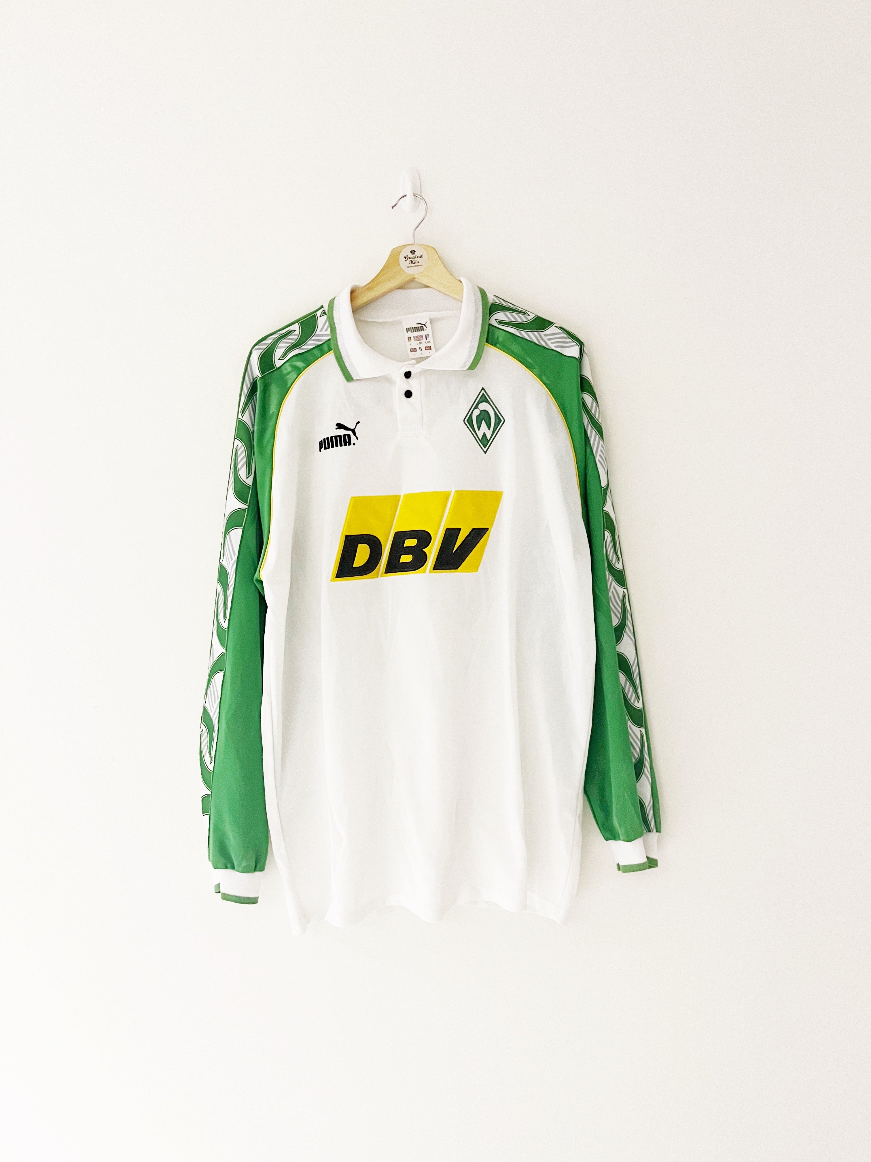 1995/96 Werder Bremen Home L/S Shirt (L) 9/10