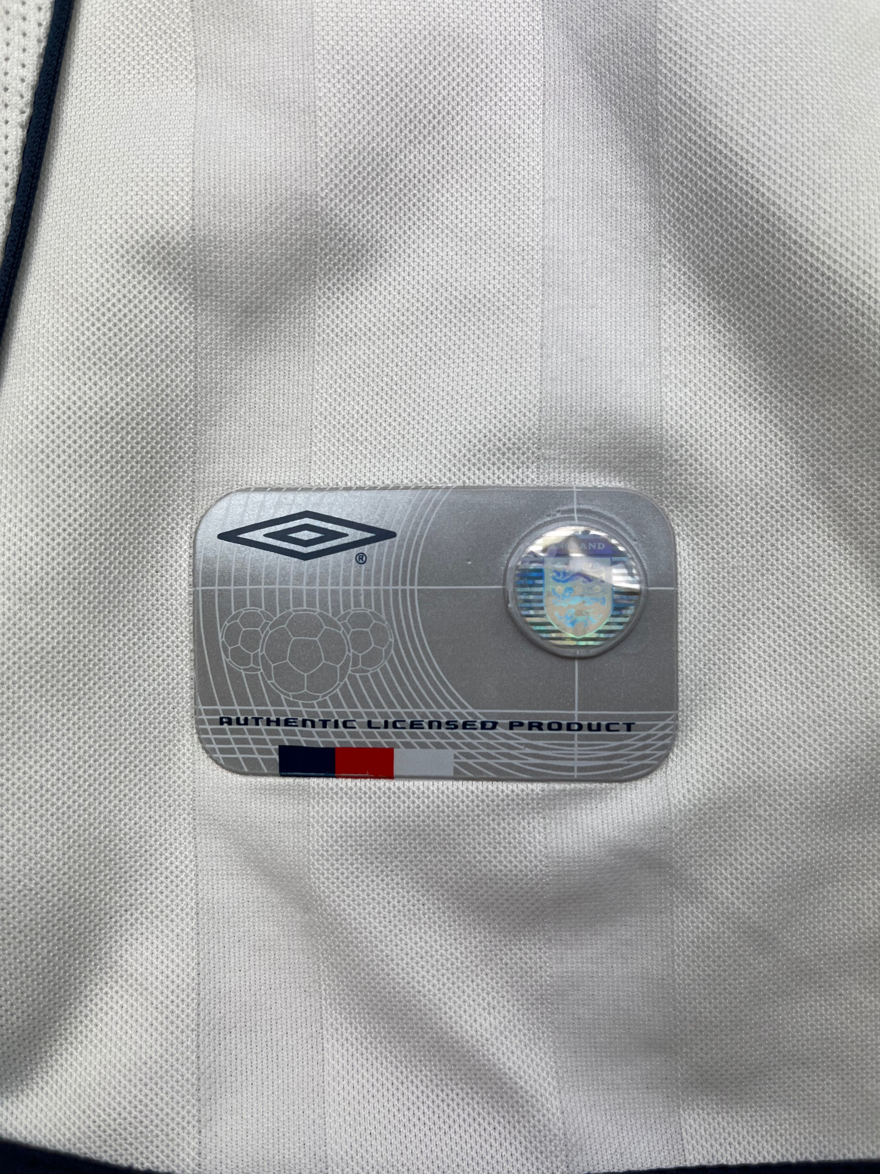 2001/03 England Home Shirt (L) 9/10