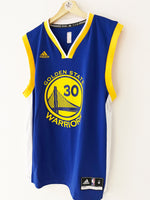 2014-17 Golden State Warriors Adidas Road Jersey Curry #30 (M) 9/10