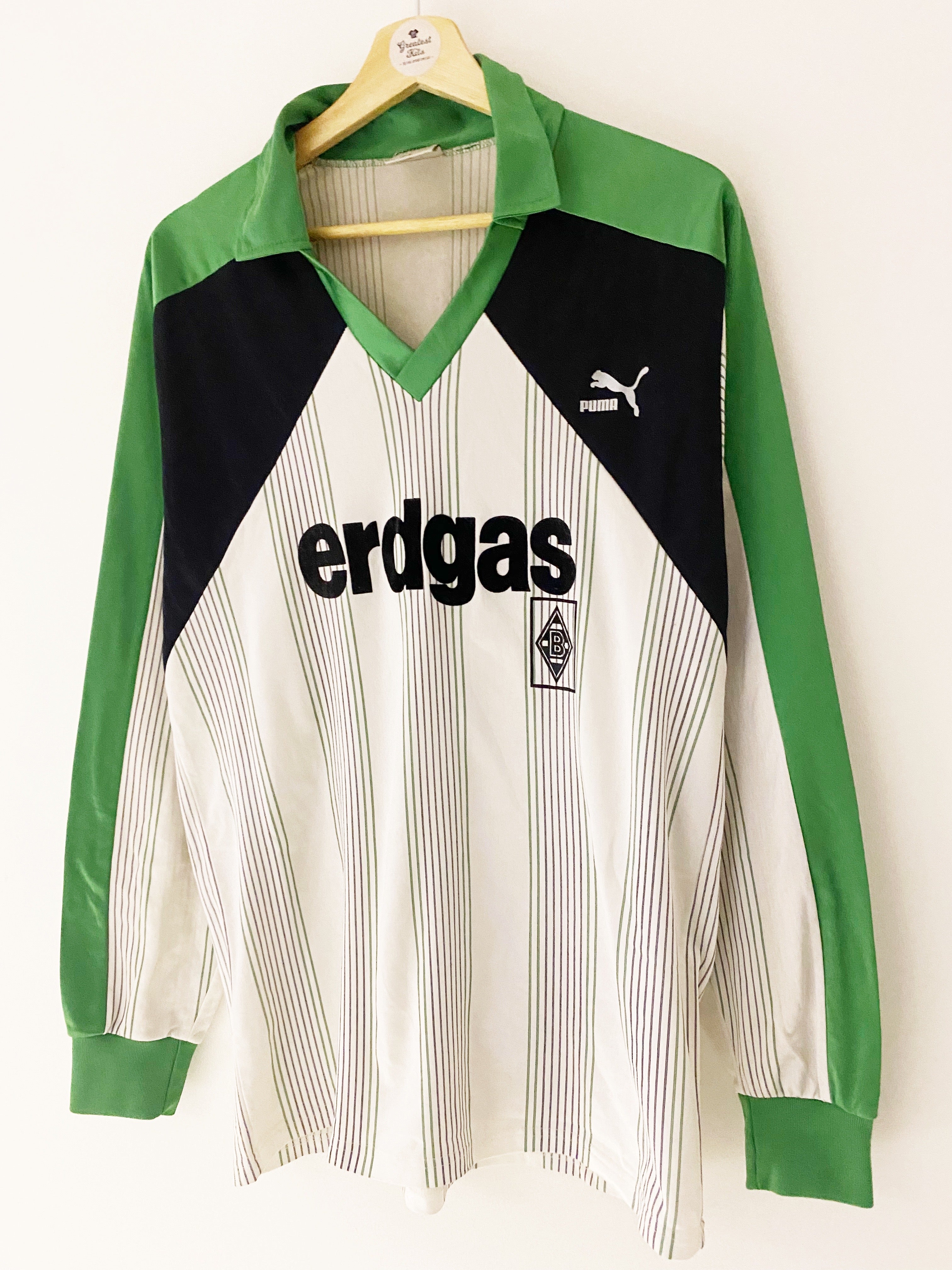 1987/89 Borussia Monchengladbach Home L/S Shirt (L) 9/10