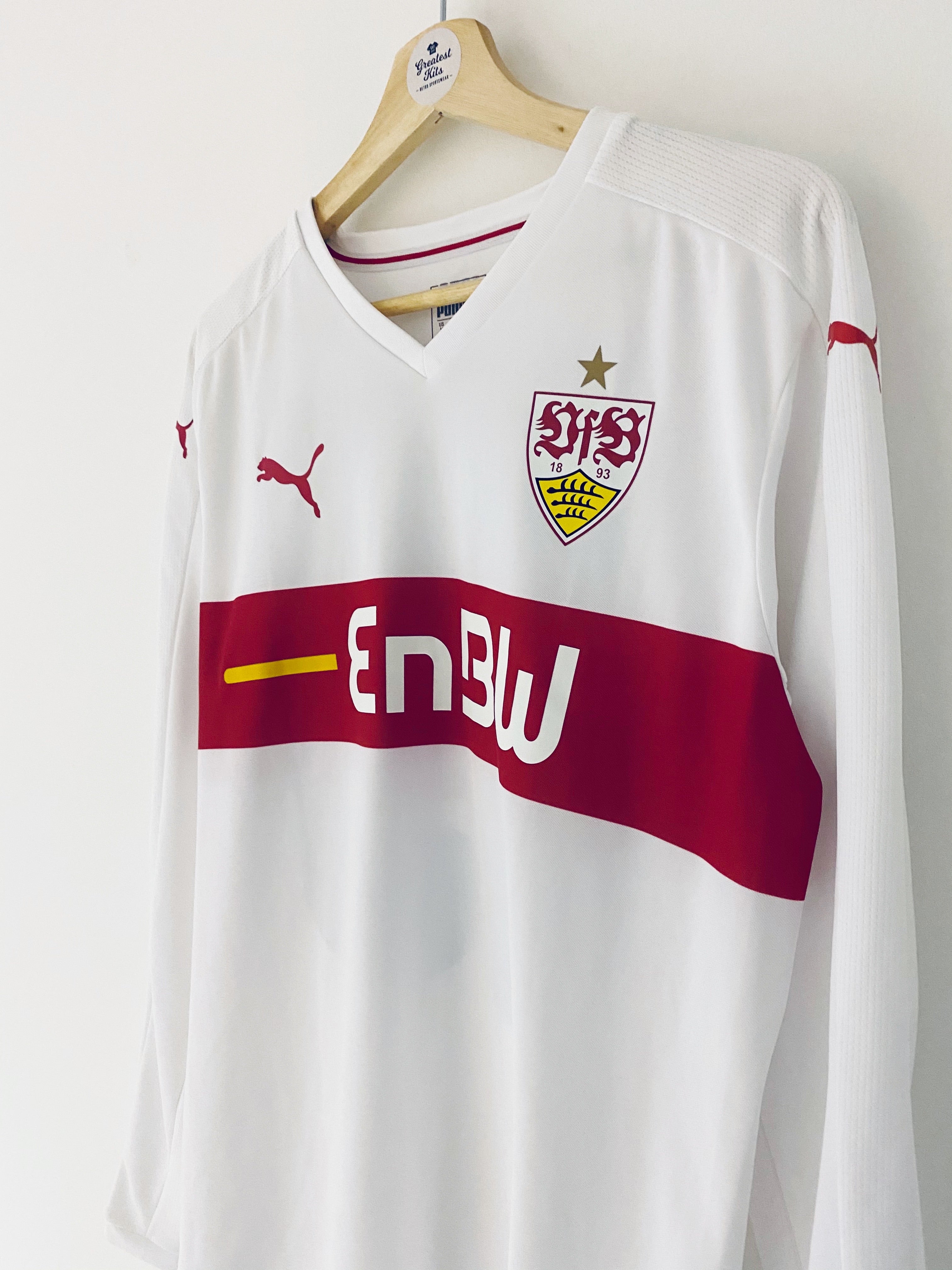 2015/16 Stuttgart U17 *Player Issue* Home L/S Shirt #13 (M) 9/10