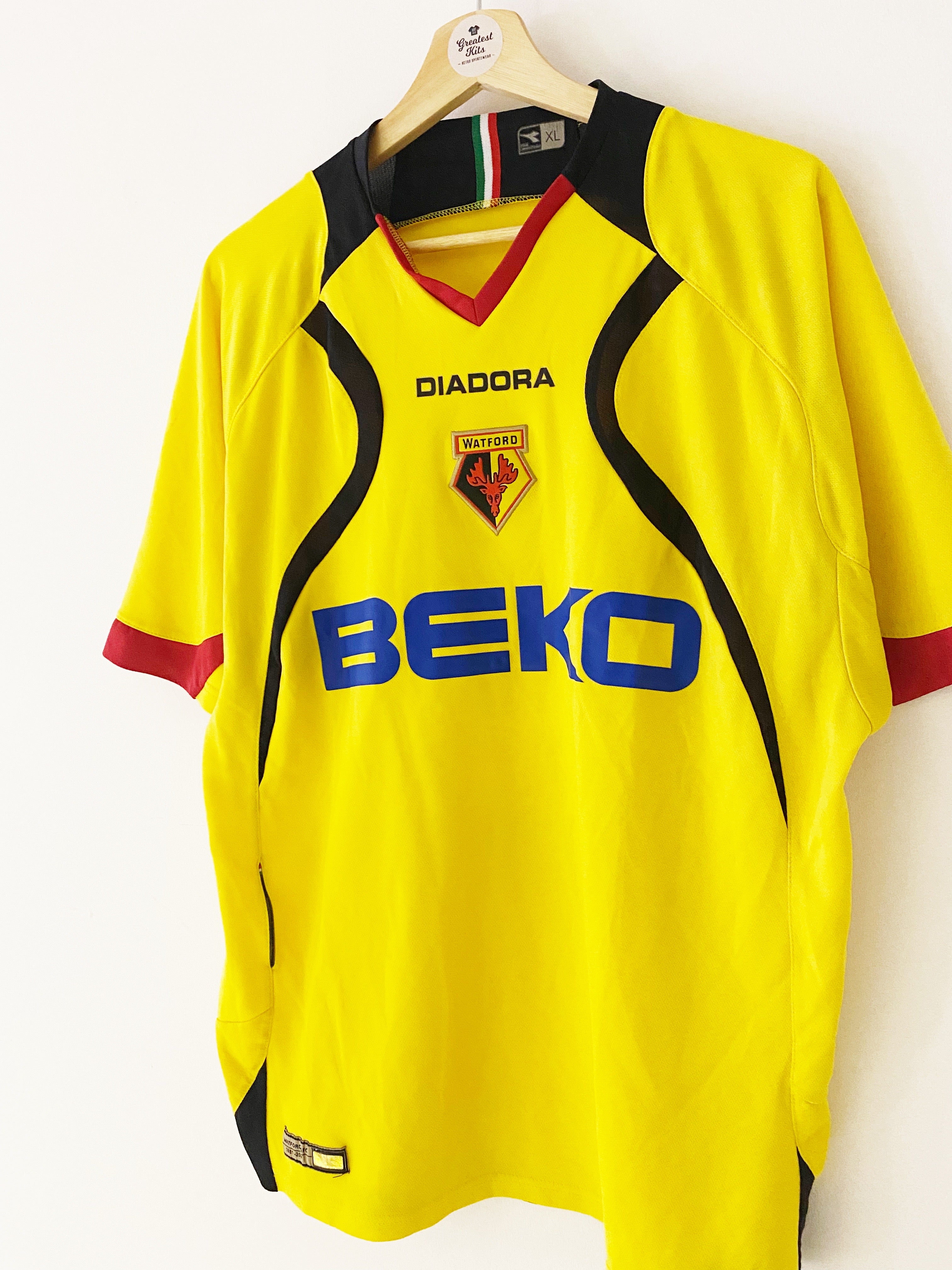2007/08 Watford Home Shirt (XL) 9/10