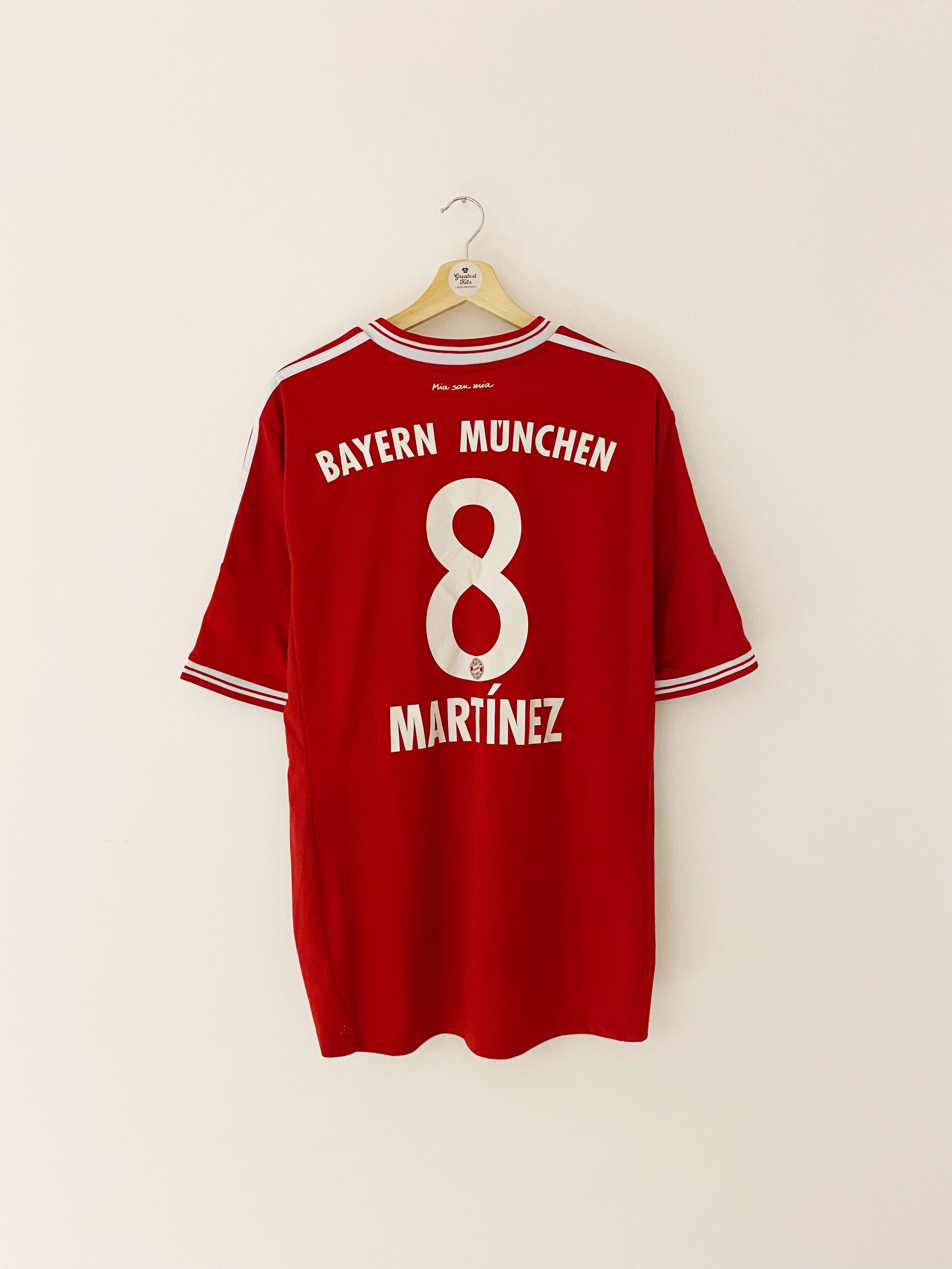 2013/14 Bayern Munich Home Shirt Martinez #8 (XL) 8.5/10