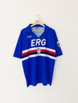 1991/92 Sampdoria Home Shirt (XL) 9.5/10