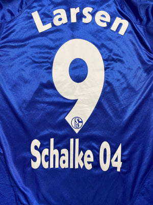 2005/06 Schalke Home Shirt Larsen #9 (S) 9/10