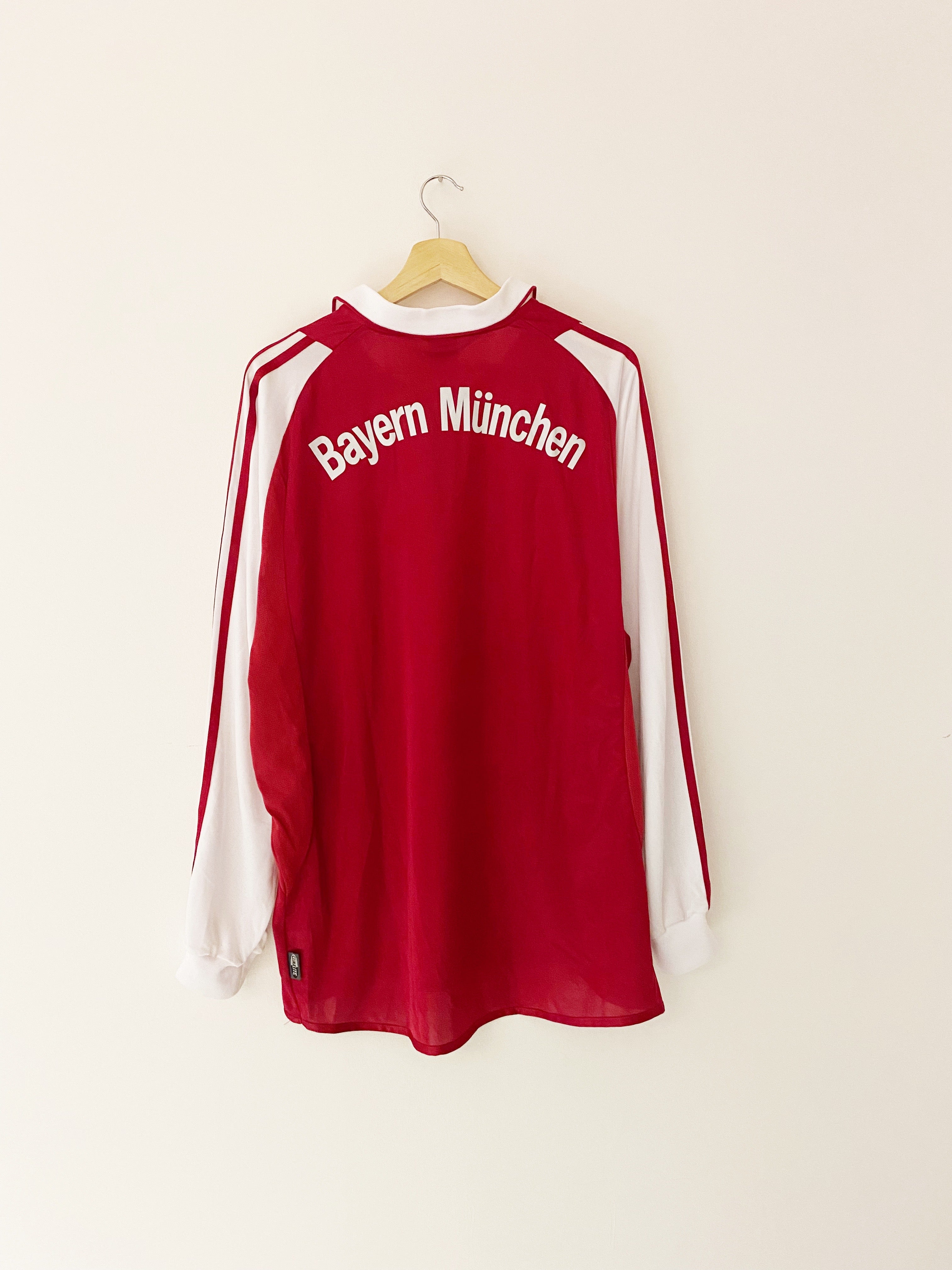 2003/04 Bayern Munich Home L/S Shirt (XL) 9/10