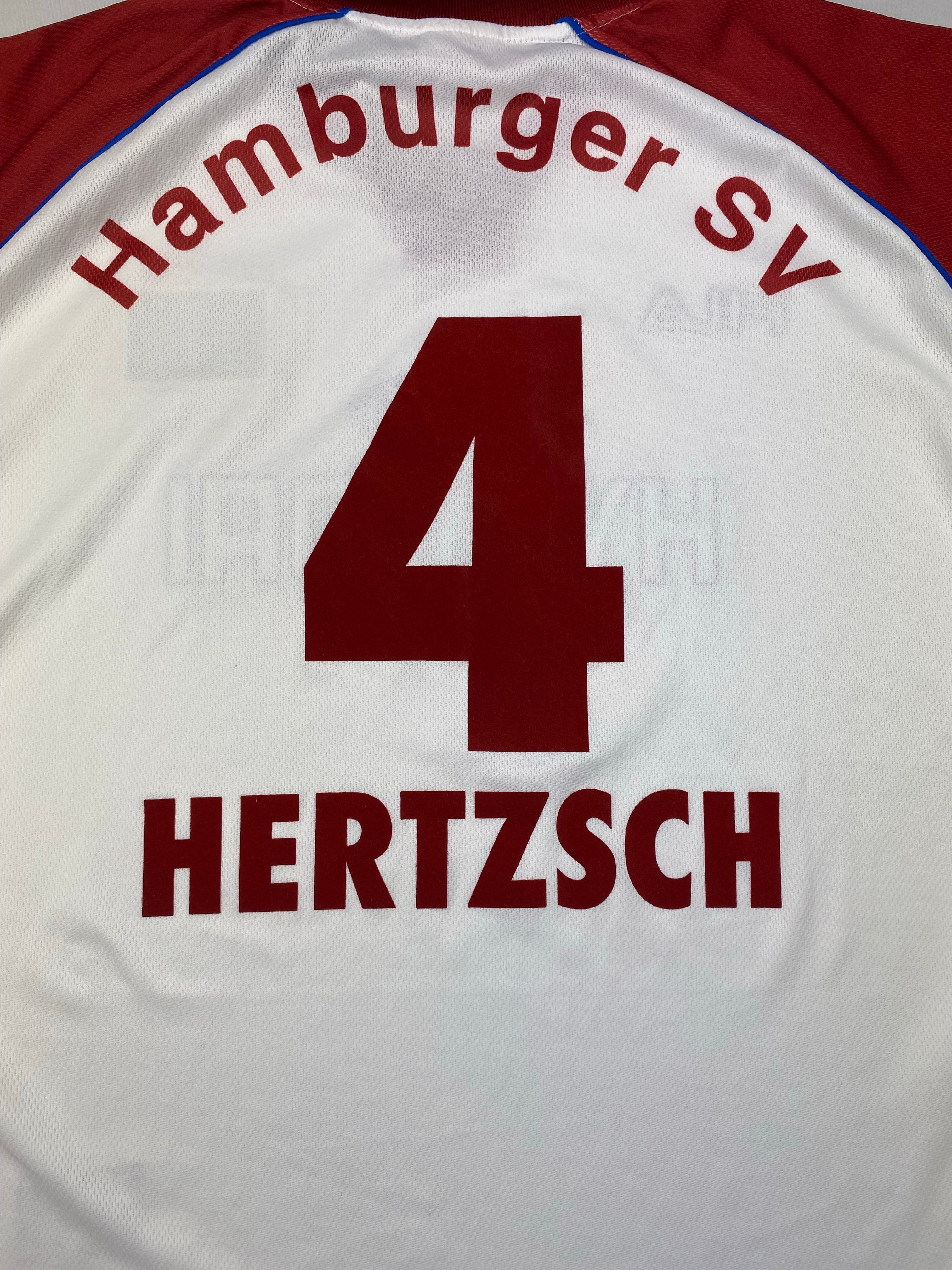 1999/00 Hamburg Home Shirt Hertzsch #4 (XL) 8.5/10