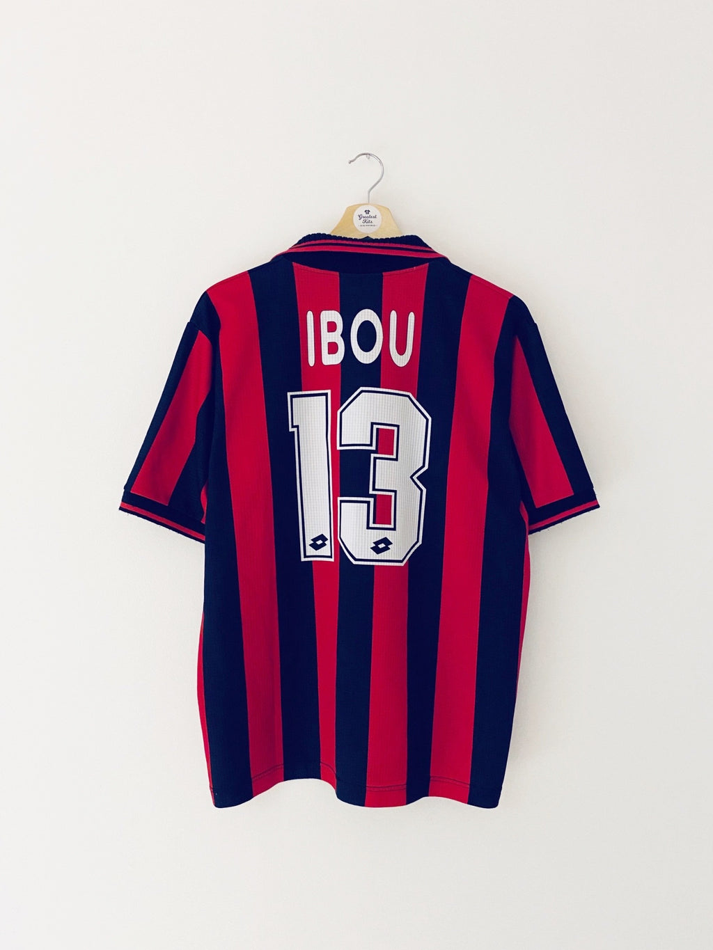 1997/98 Maillot domicile AC Milan Ibou #13 (M) 7.5/10