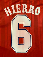 1994/96 Spain Home Shirt Hierro #6 (XL) 8/10