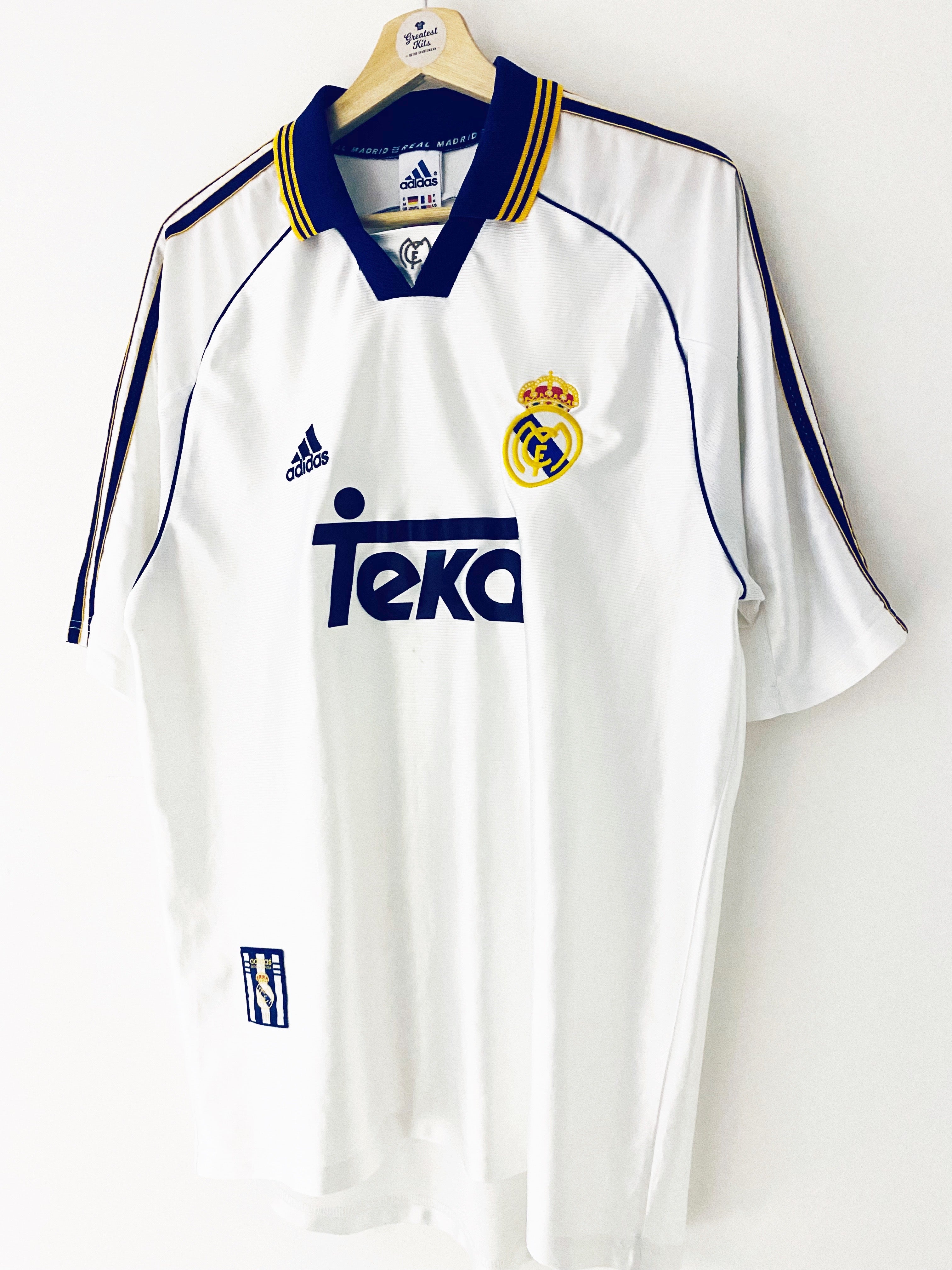 1998/00 Real Madrid Home Shirt (M) 8.5/10