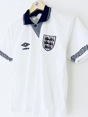 1990/92 England Home Shirt (Y) 9/10