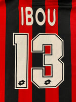 1997/98 Camiseta local del AC Milan Ibou n.º 13 (M) 7,5/10