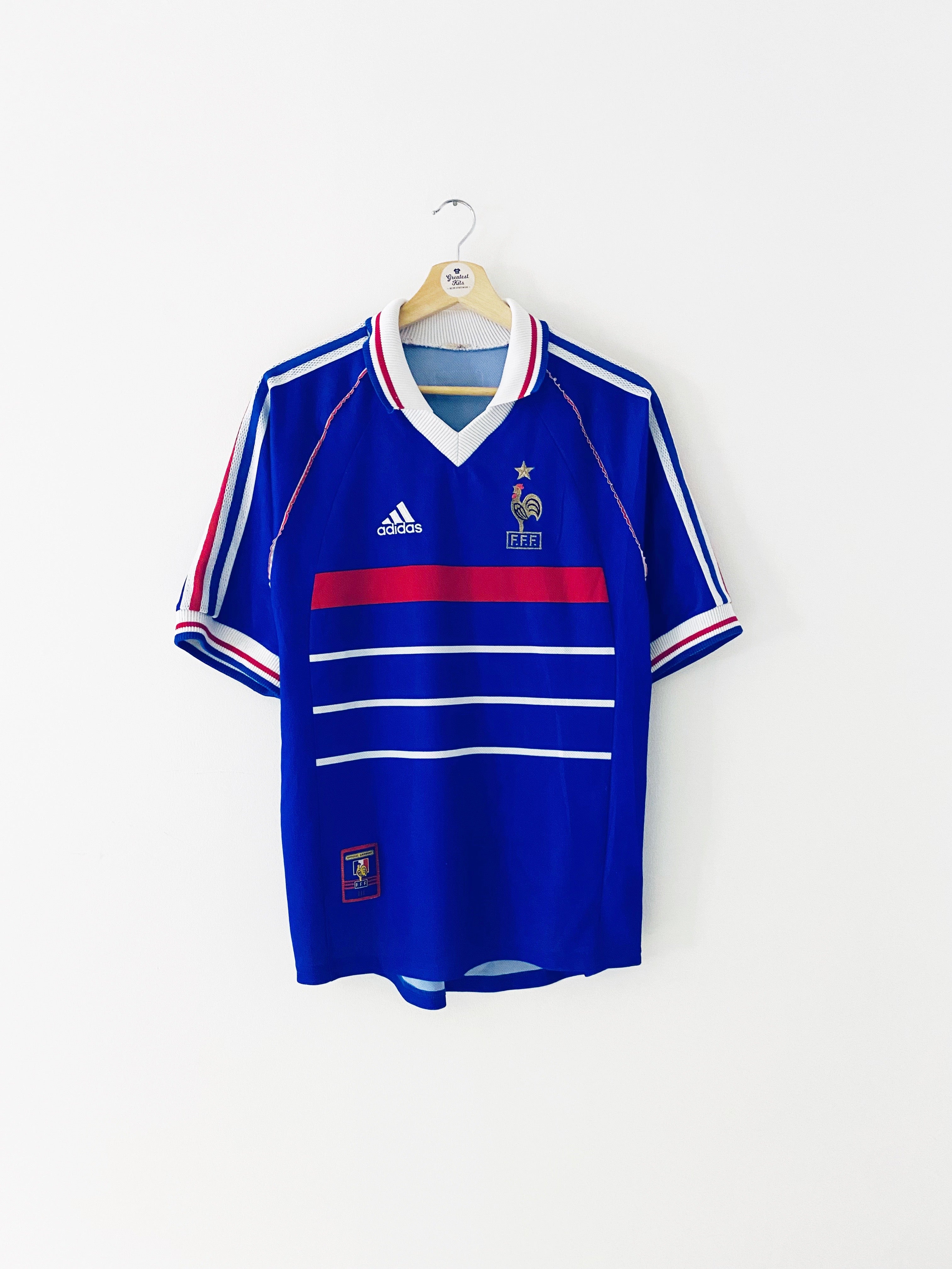 1998/00 France Home Shirt (S) 8/10