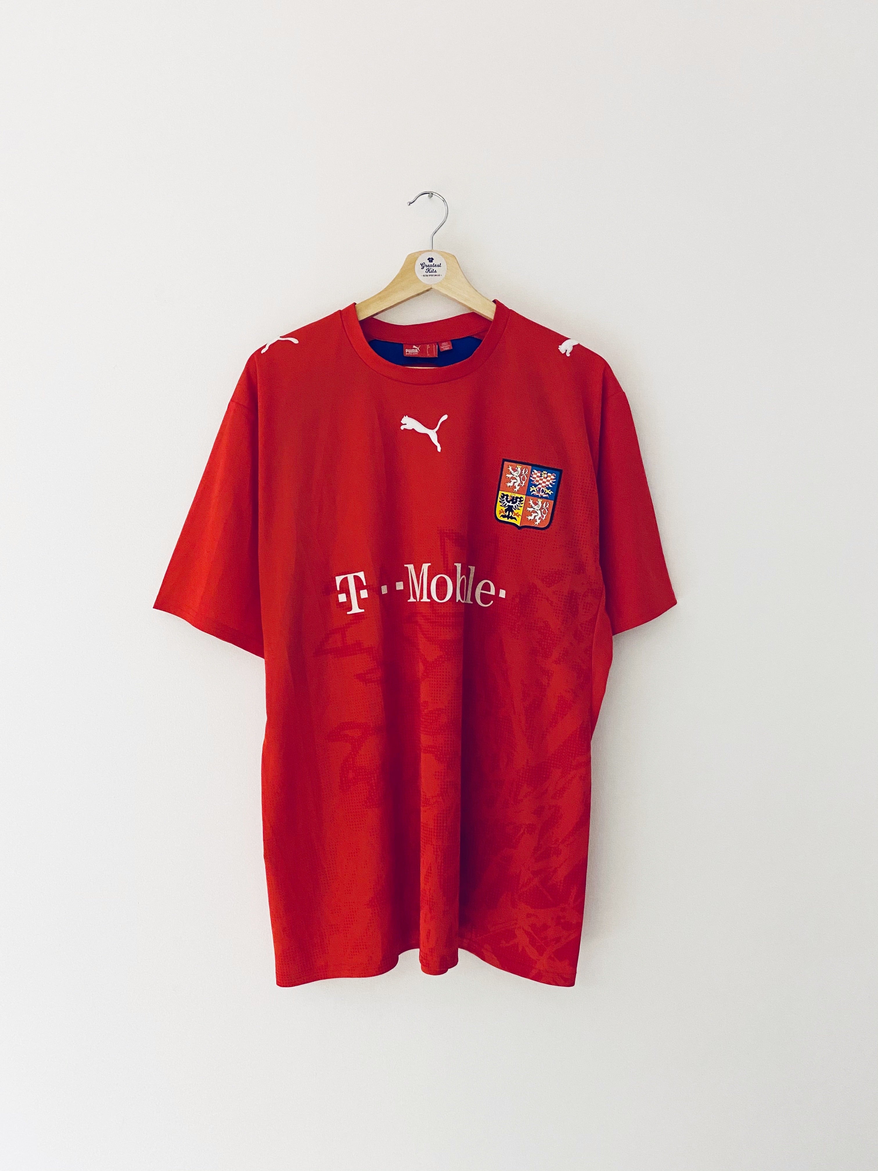 2006/08 Maillot domicile basique de la République tchèque (L) 9/10