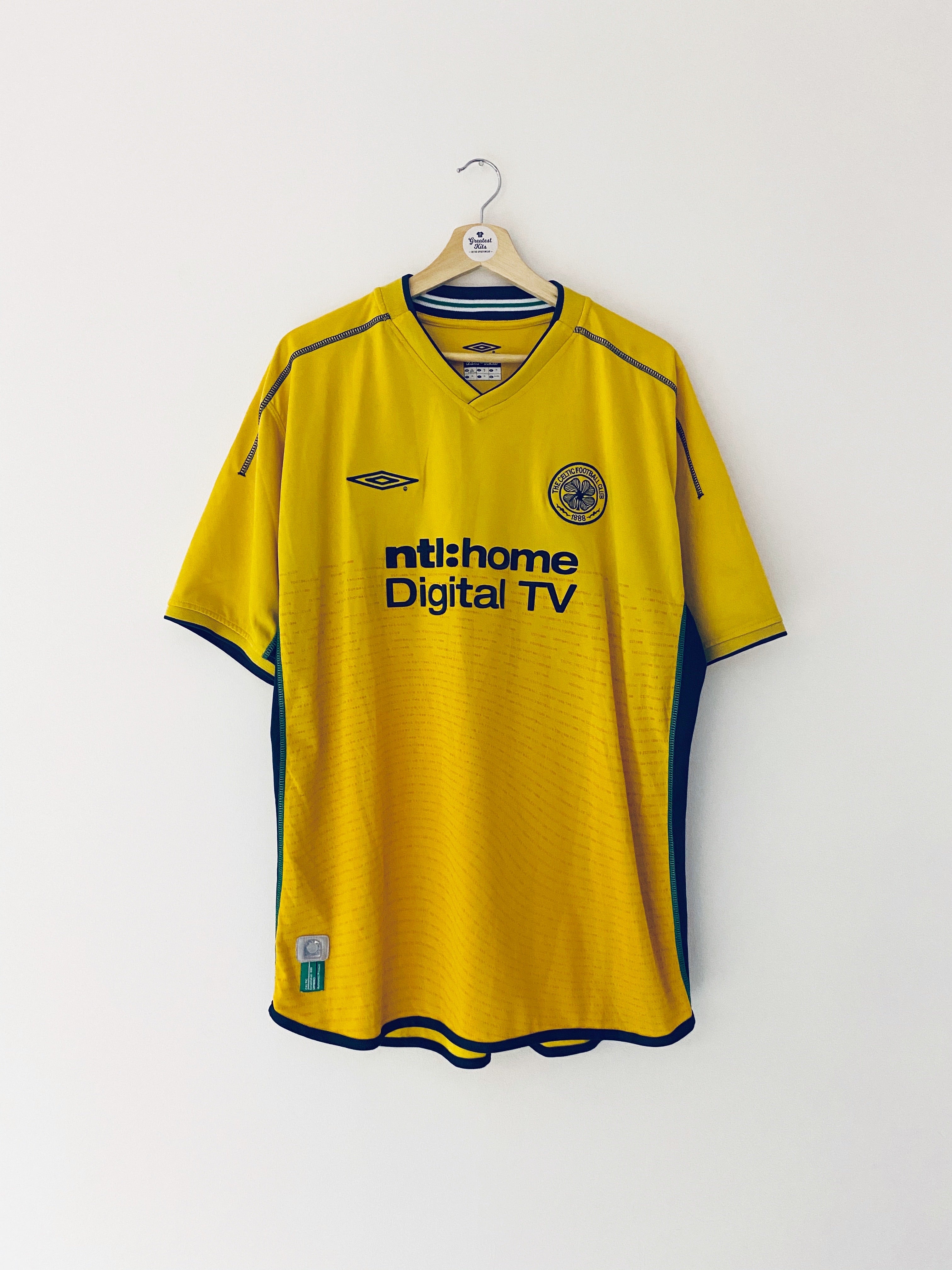 2002/03 Celtic Away Shirt (XL) 9/10