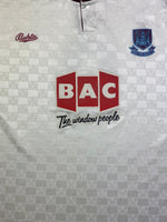 1990/91 West Ham Away Shirt #9 (M) 8/10