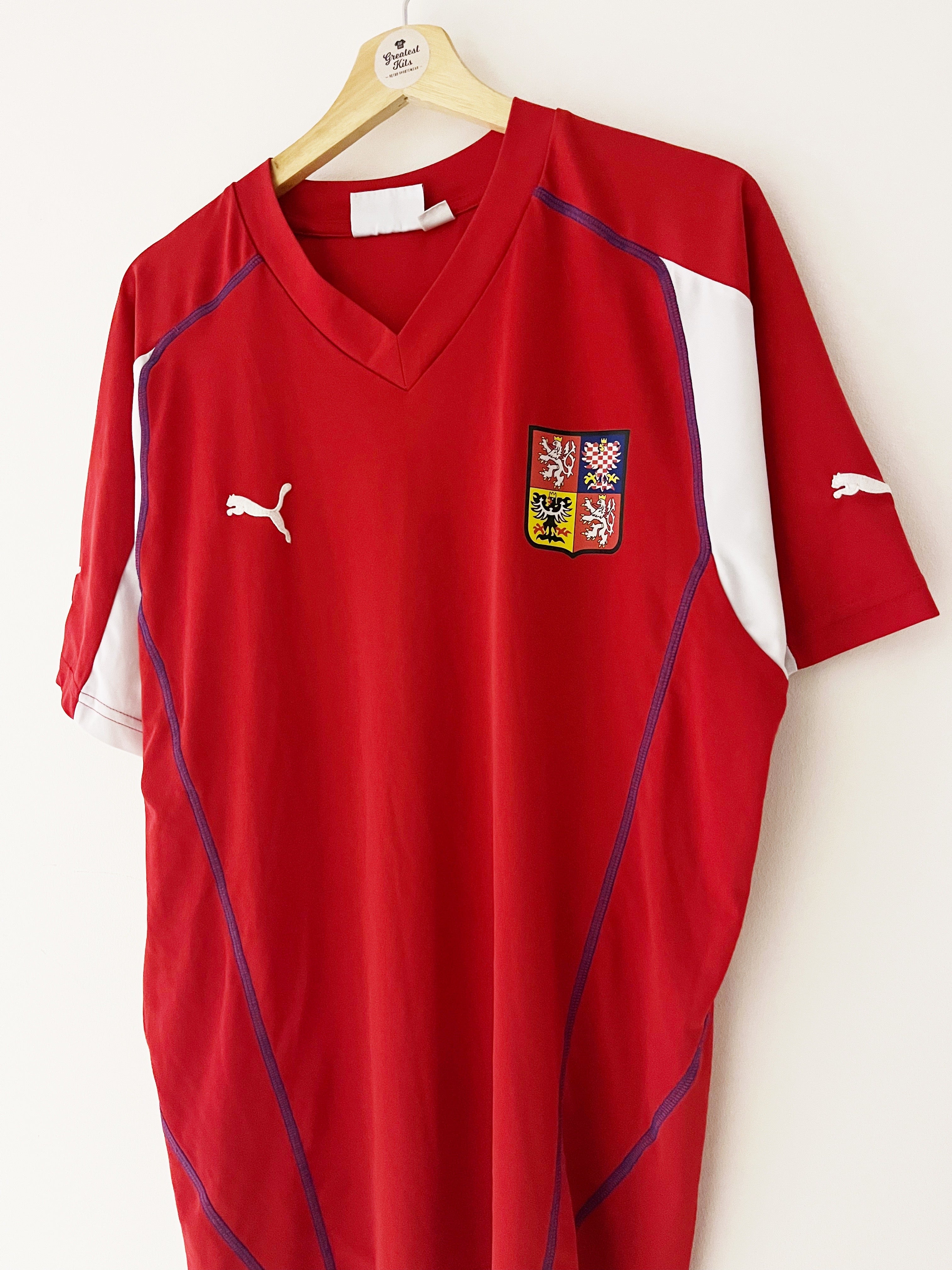 2003/04 Czech Republic Home Shirt (XL) 9/10