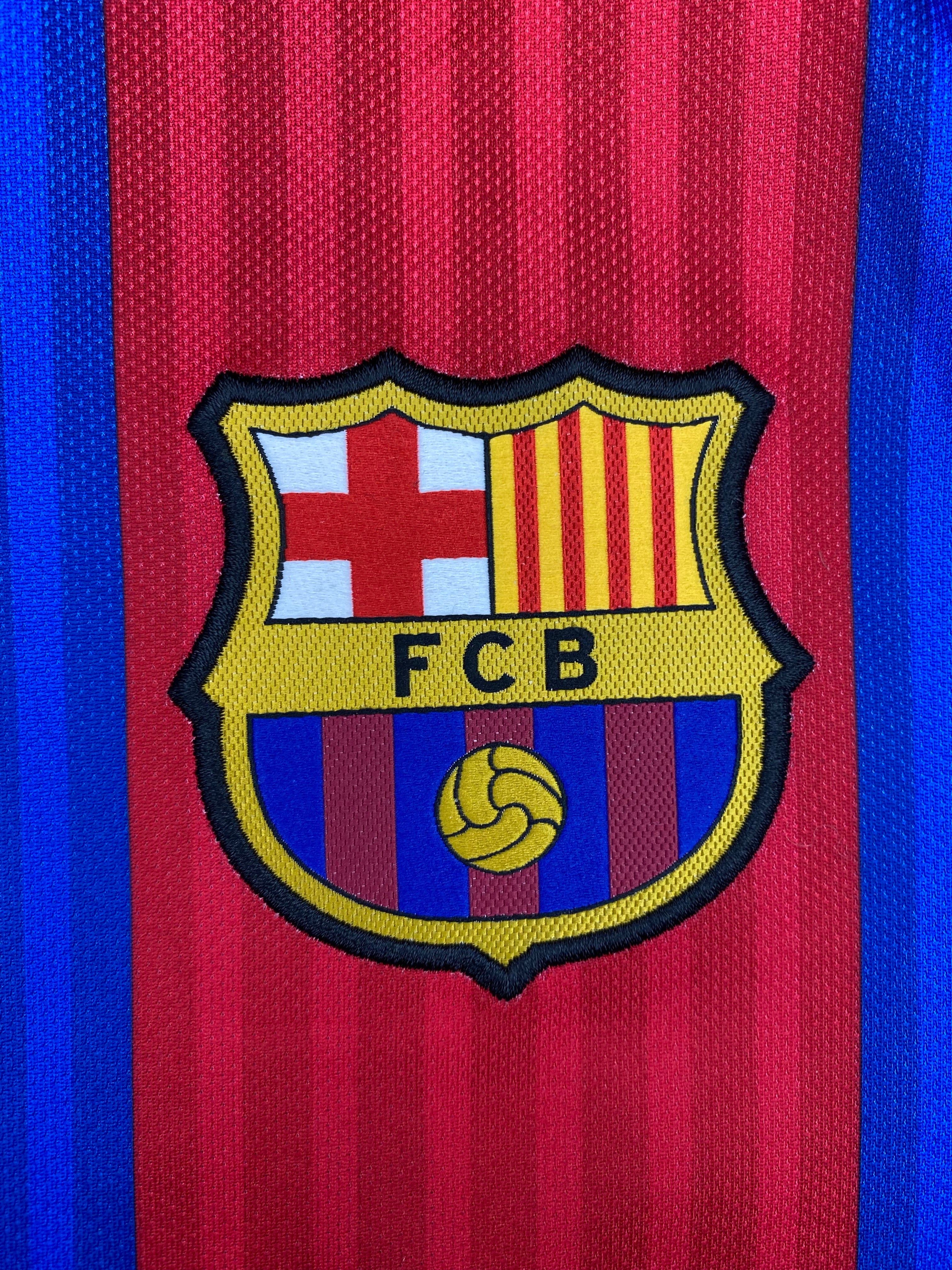 2016/17 Barcelona Home L/S Shirt (M) 9.5/10