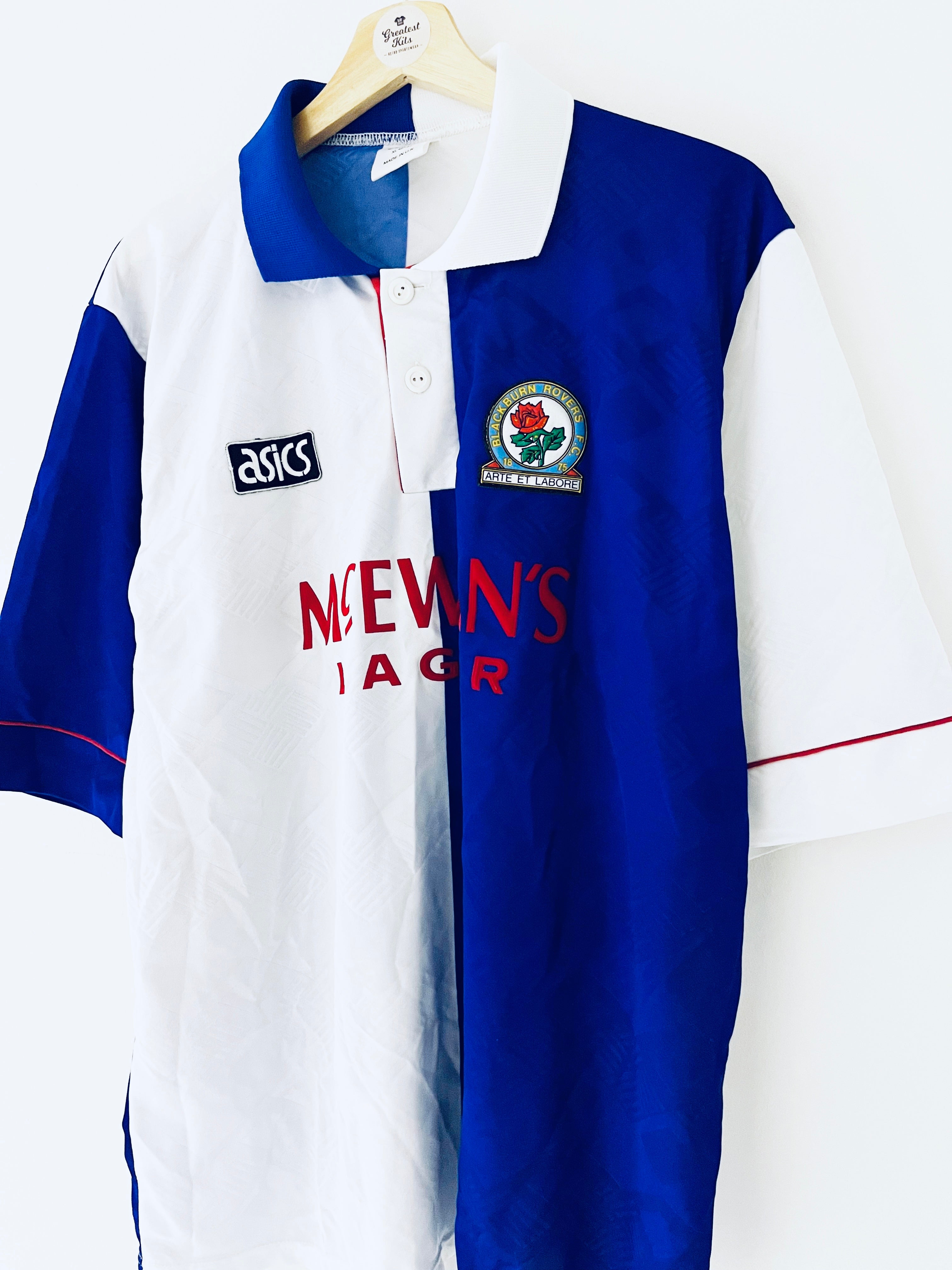 1992/94 Blackburn Home Shirt (XL) 9/10