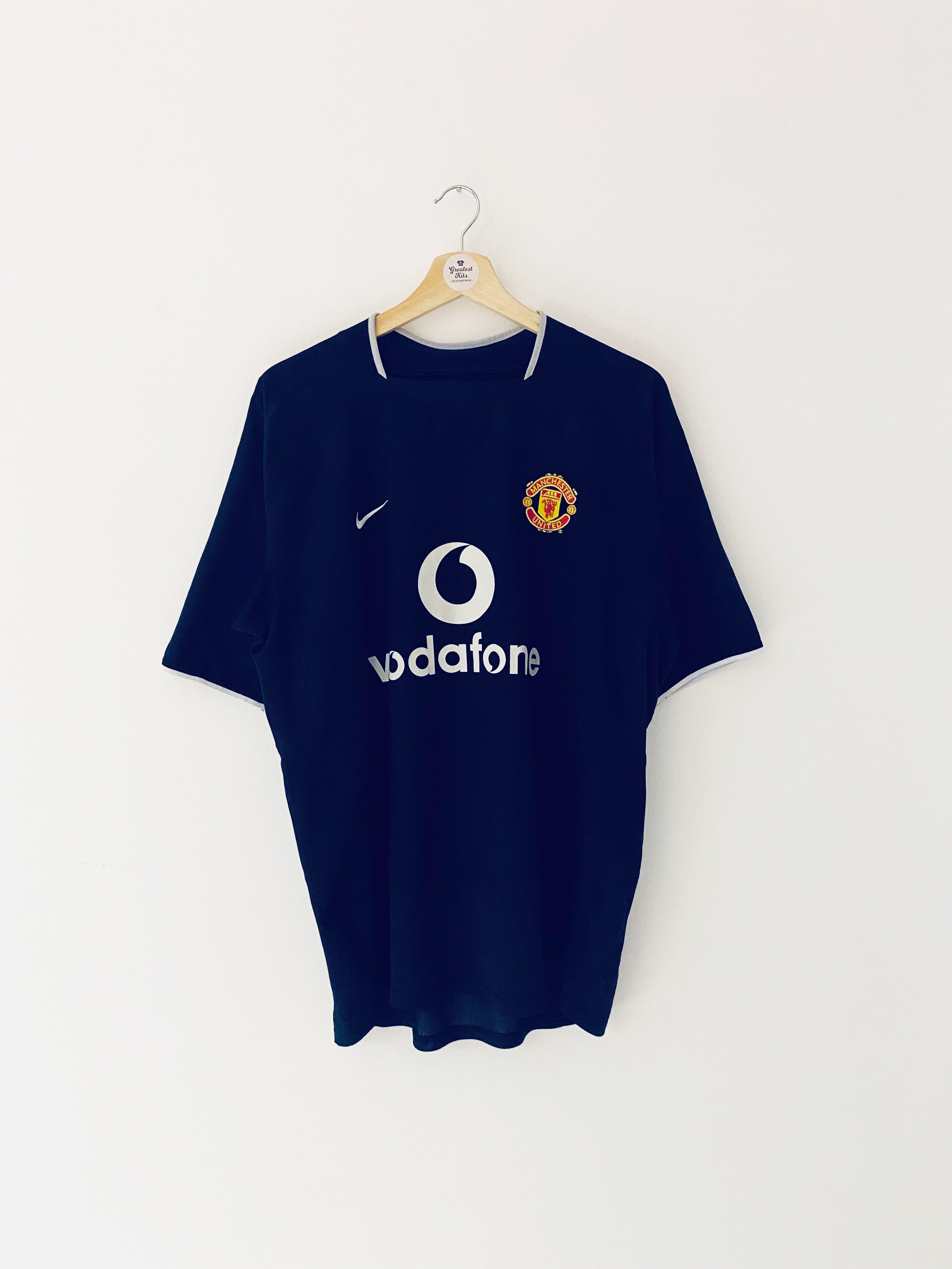 2003/05 Manchester United Away Shirt Scholes #18 (L) 7/10