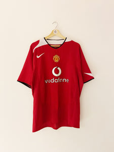 2004/06 Manchester United Home Shirt (XL) 9.5/10