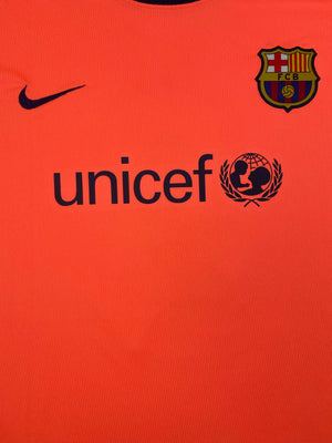 2009/11 Barcelona Womens *Match Issue* Away L/S Shirt #8 (XL) 9/10