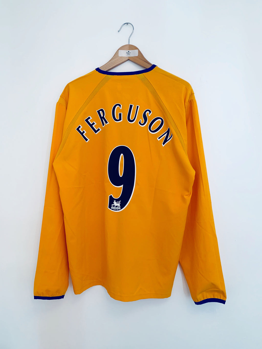 2003/04 Everton Away L/S Shirt Ferguson #9 (L) 9/10