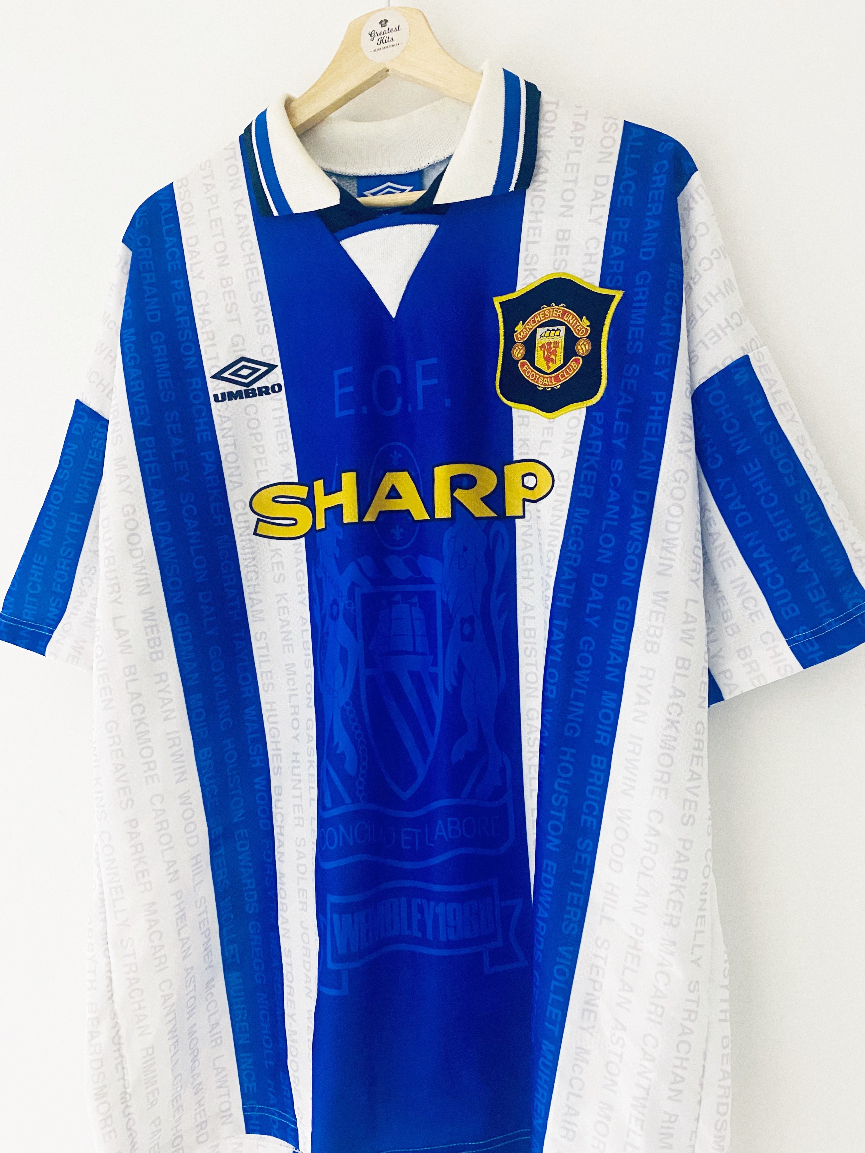 1994/96 Manchester United Third Shirt (XL) 8.5/10